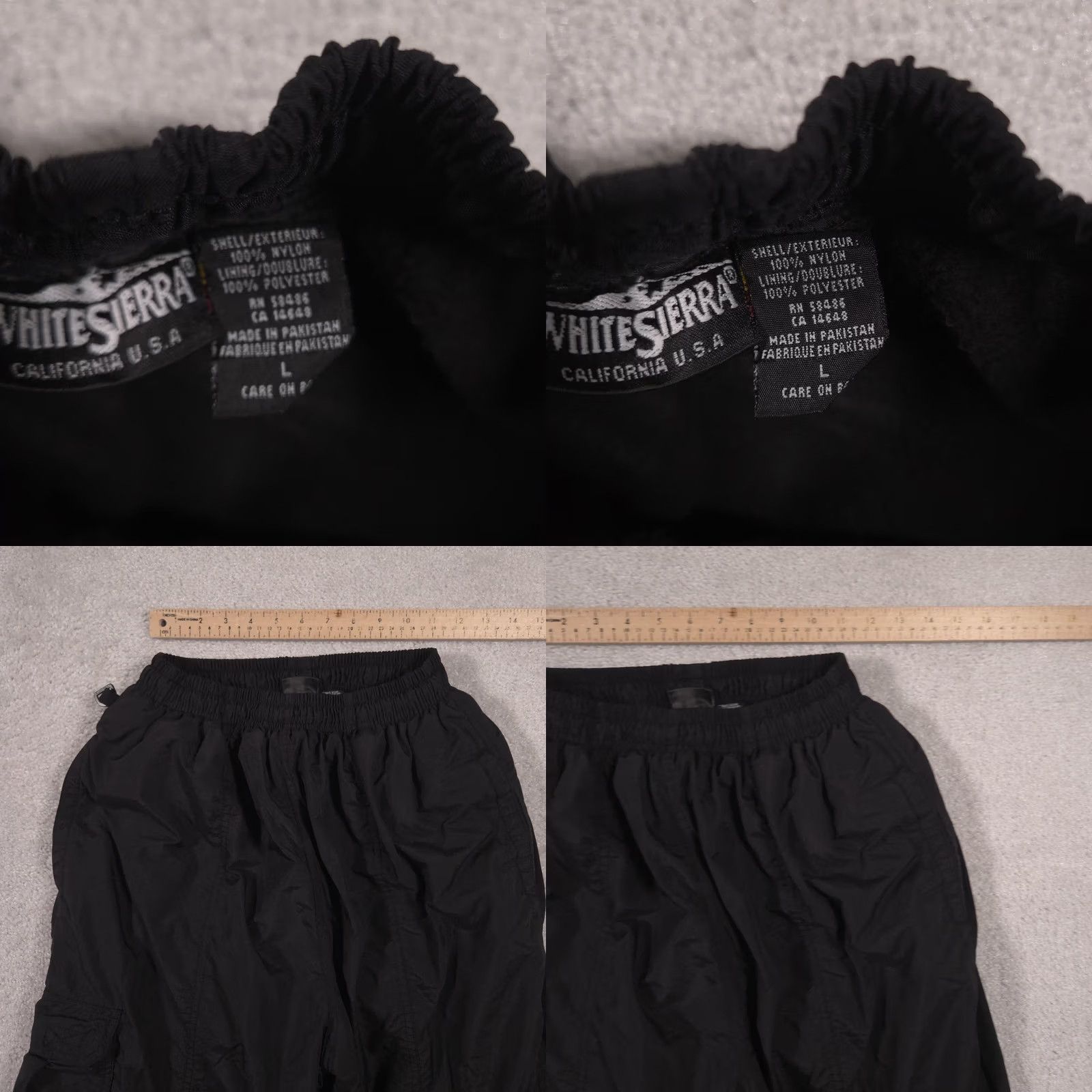 Vintage VINTAGE White Sierra Snow Pants Womens L Black Insulated Lined Cargo Ski Hiking Warm Size 36" / US 14 / IT 50 - 8 Thumbnail