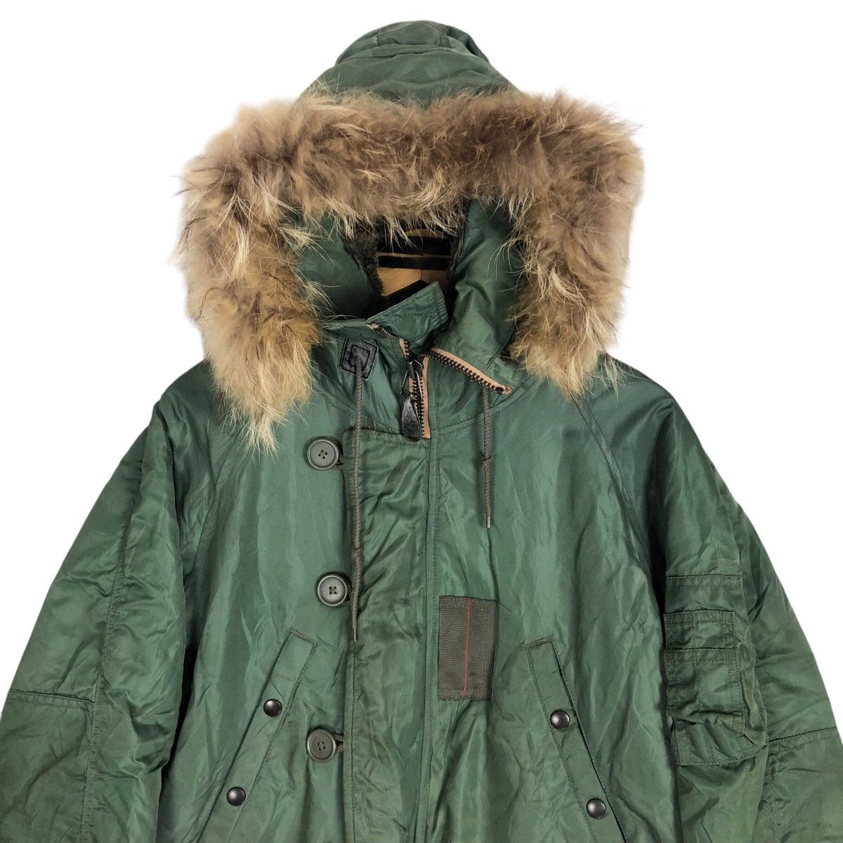 Avirex × Vintage Vintage Avirex Hooded Arctic Parka Faux Fur Hoodie Size US L / EU 52-54 / 3 - 3 Thumbnail