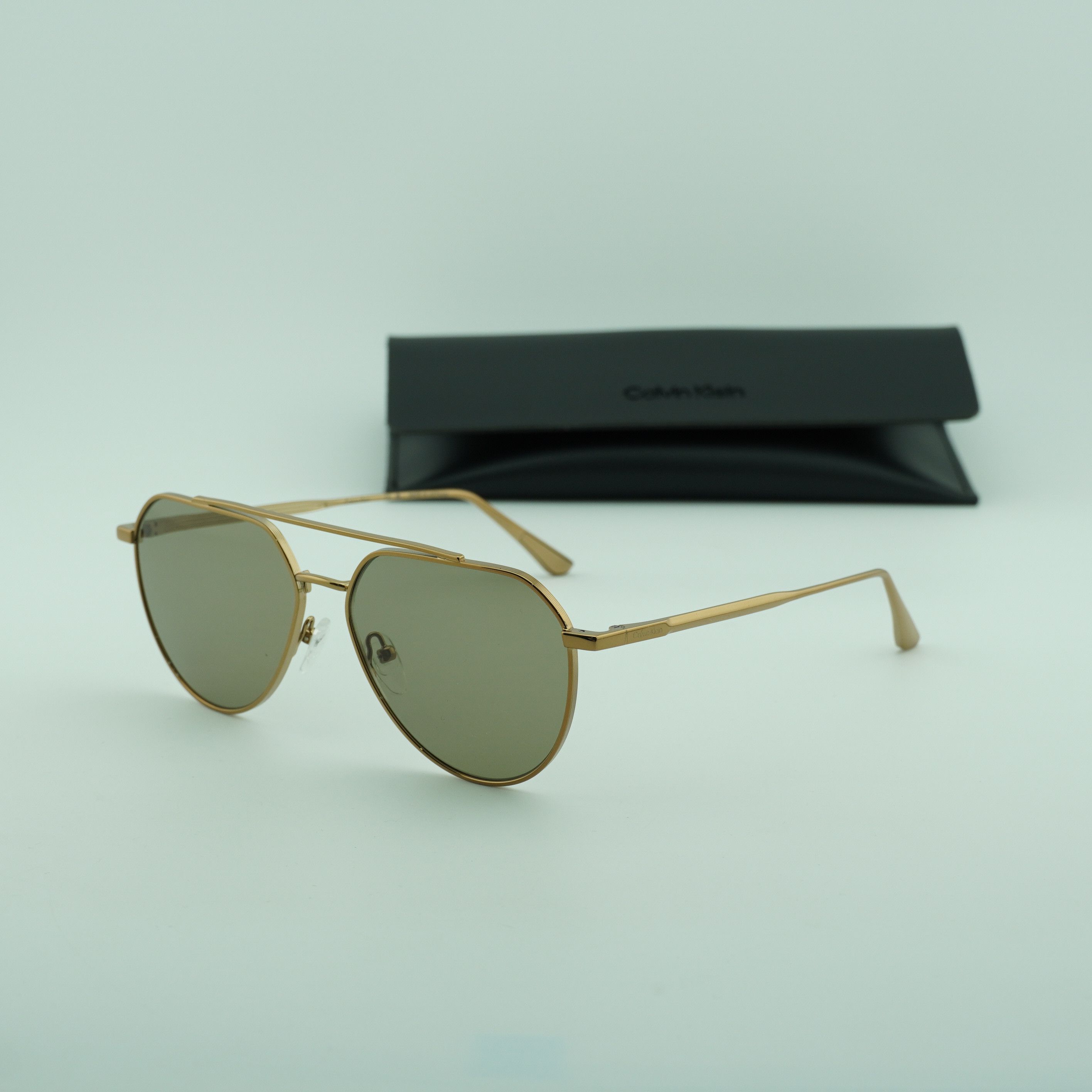 Calvin Klein Calvin Klein CK24100S N 771 Men Sunglasses Gold Aviator Fram Size ONE SIZE - 11 Thumbnail