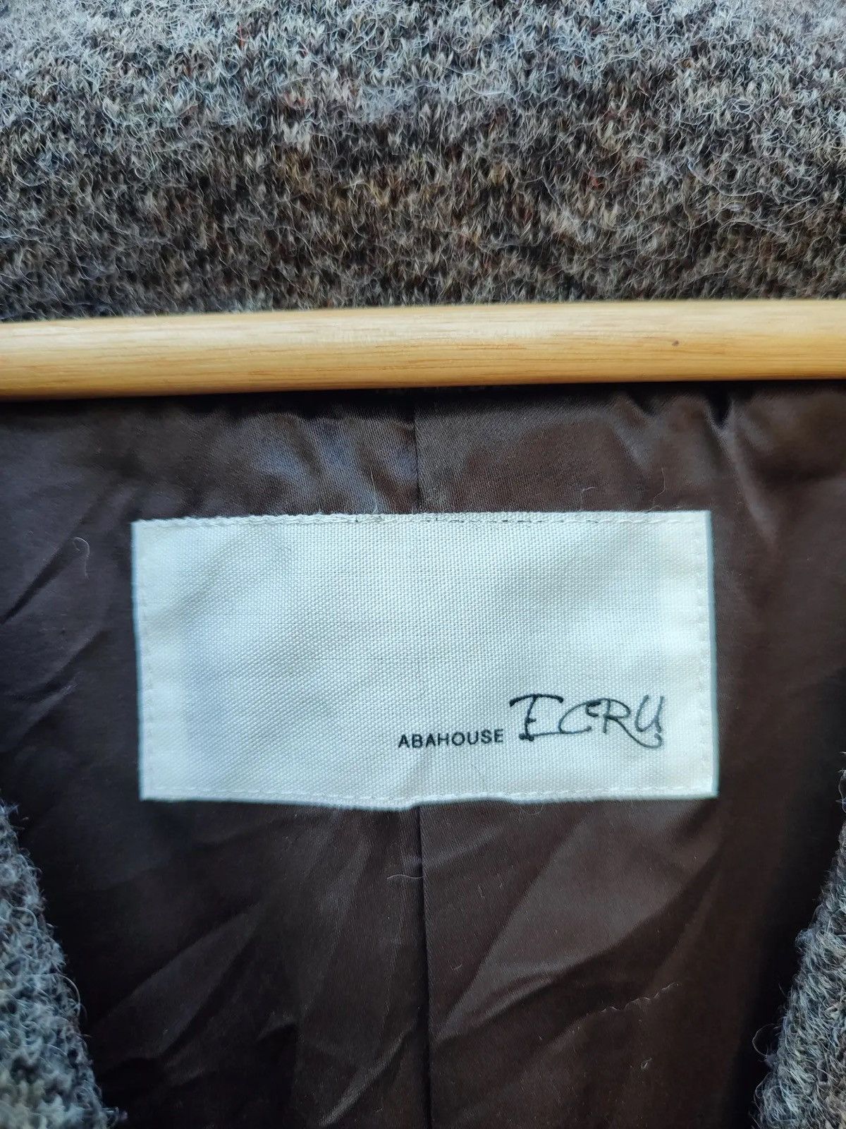 ABAHOUSE Abahouse ECRU Women’s Wool Blend Shawl Collar Overcoat Size M / US 6-8 / IT 42-44 - 10 Thumbnail