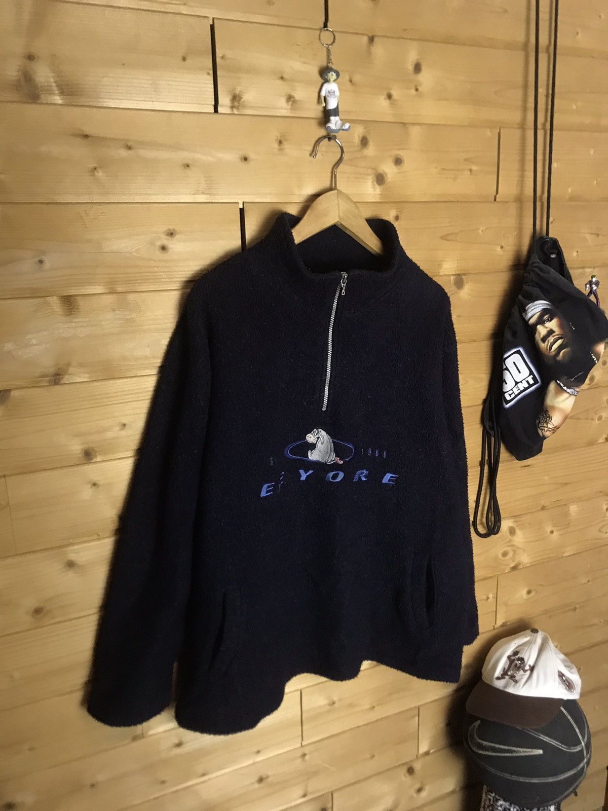 Disney Vintage 90’s Disney Eeyore fleece Size US M / EU 48-50 / 2 - 2 Thumbnail