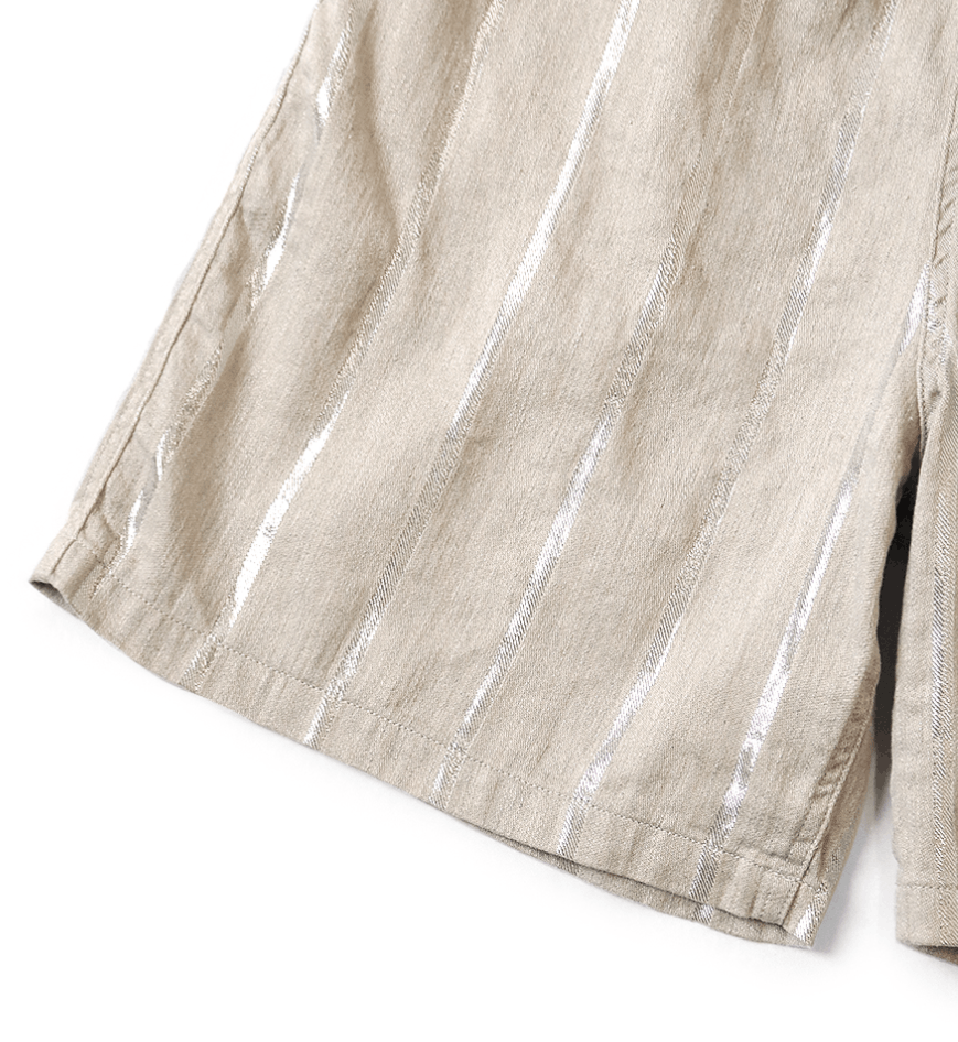 Kapital Linen Glitter Fillies Stripe Easy Shorts Size US 34 / EU 50 - 4 Thumbnail