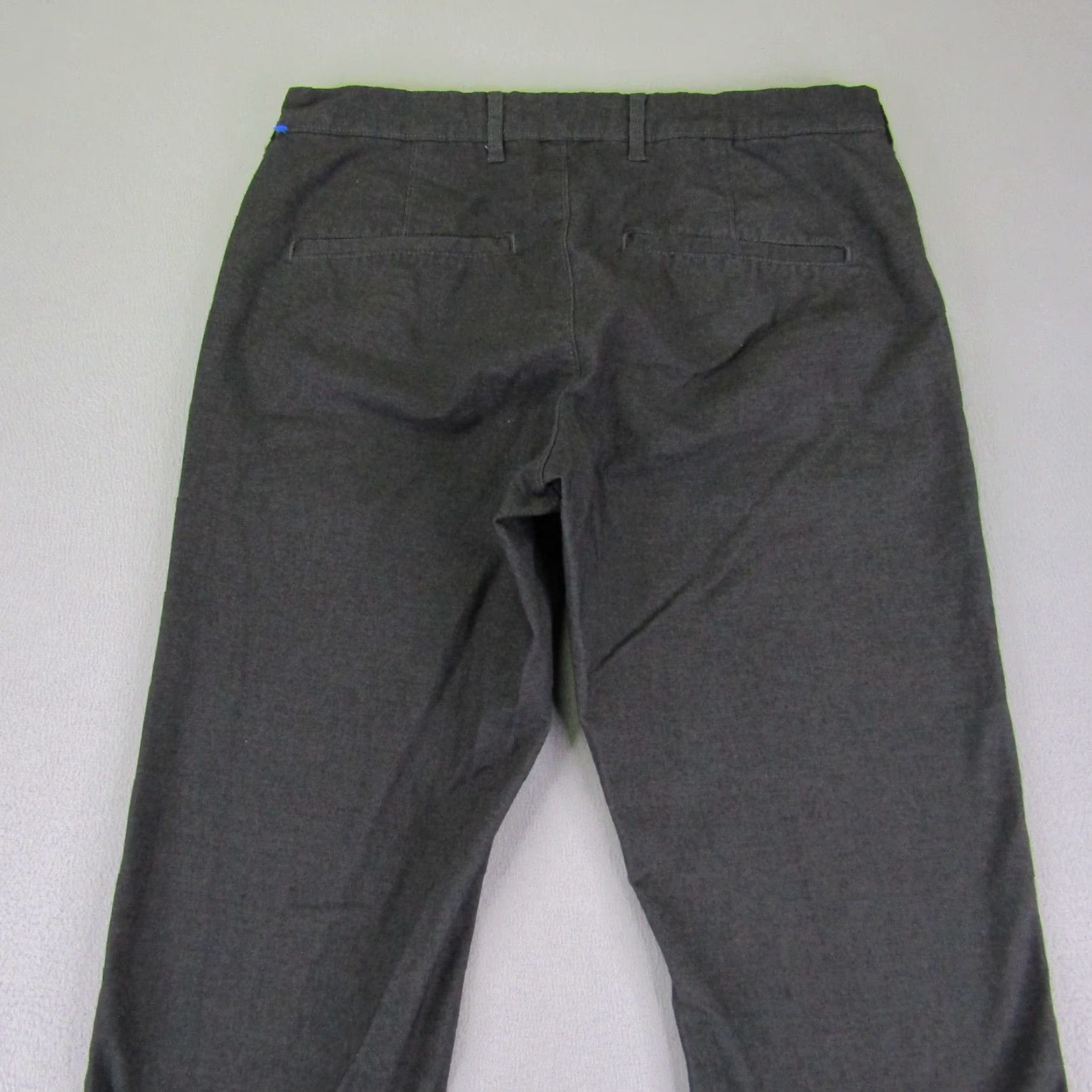 Eleven Paris VINTAGE Eleven Paris Pants Mens Regular Fit Chino Cotton Blend Gray 31x32 Casual Office Size US 31 - 5 Thumbnail