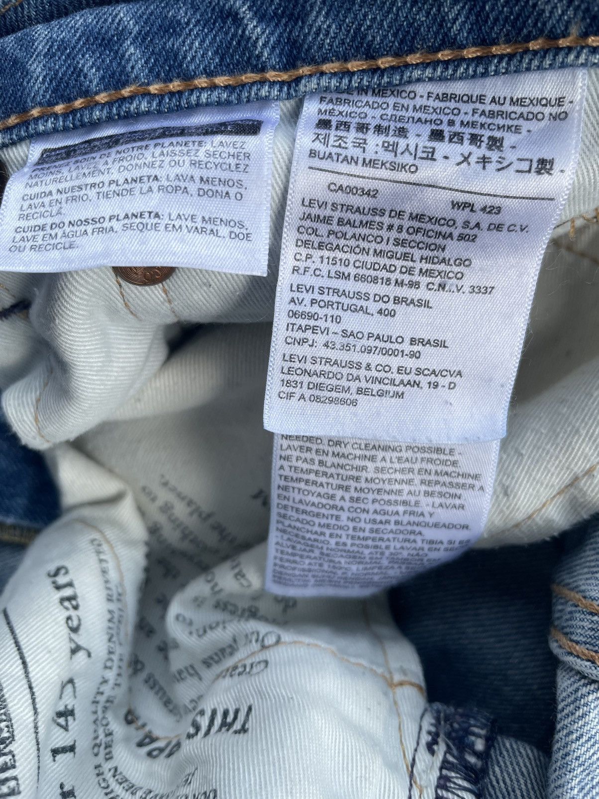 If Six Was Nine × Levi's Levis 511 E Distresed Denim Size US 32 / EU 48 - 15 Thumbnail
