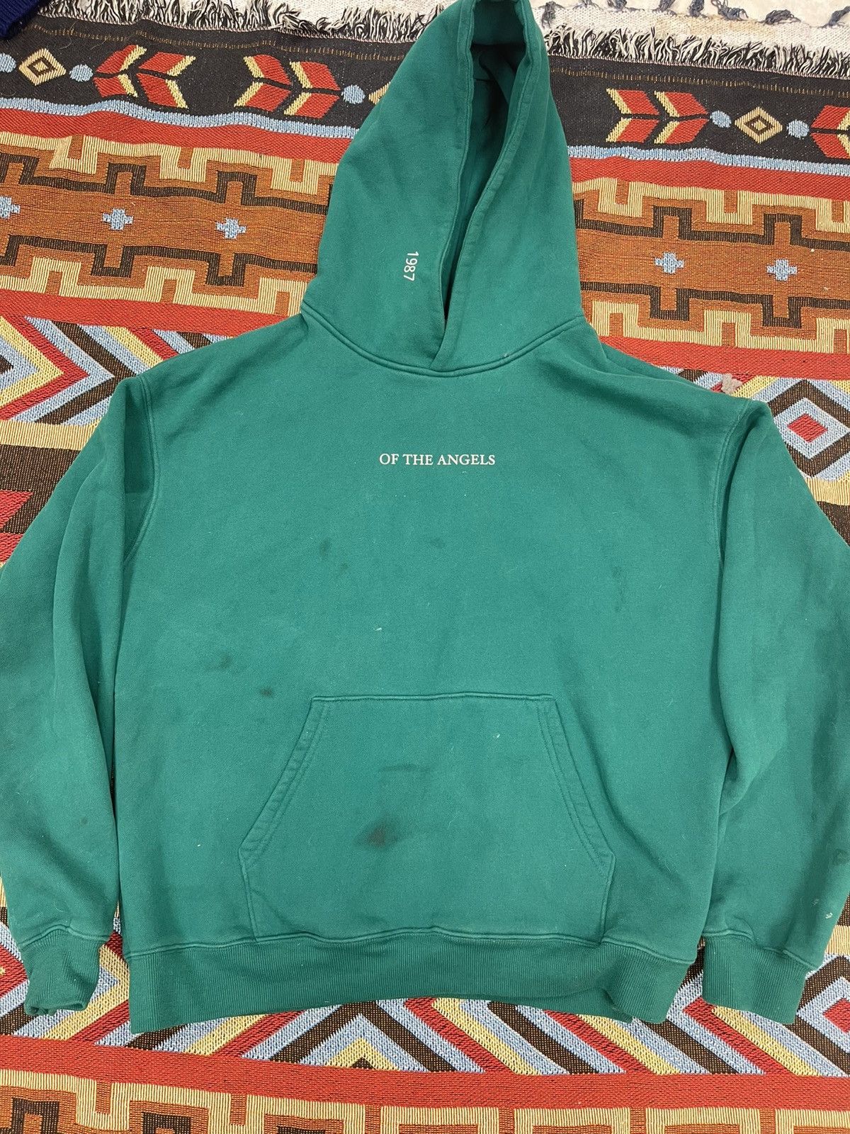 Designer 1987 ANGEL NUMBERS HOODIE IN LUCKY GREEN Size M / US 6-8 / IT 42-44 - 1 Thumbnail