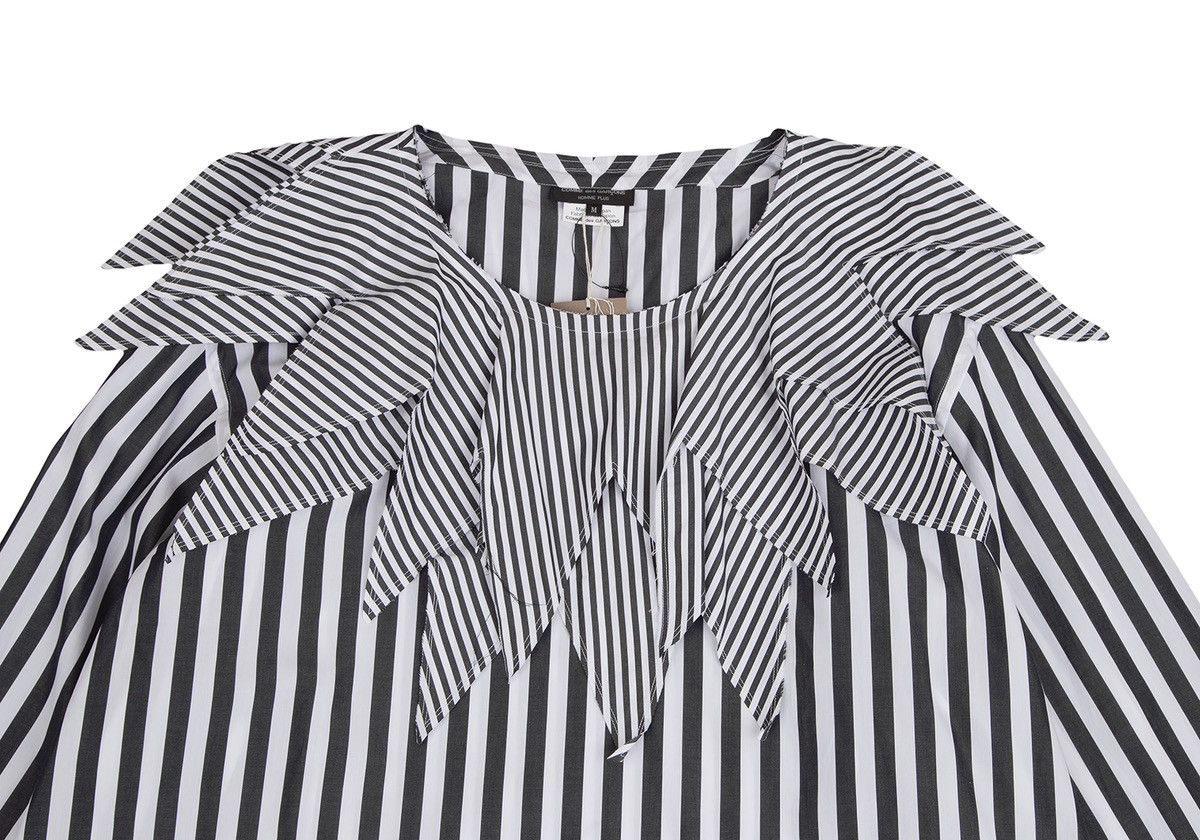 Comme des Garcons × Comme des Garcons Homme Plus Comme des Garcons Homme Plus Zig Zag Collar Stripe Shirt M Size US M / EU 48-50 / 2 - 4 Thumbnail