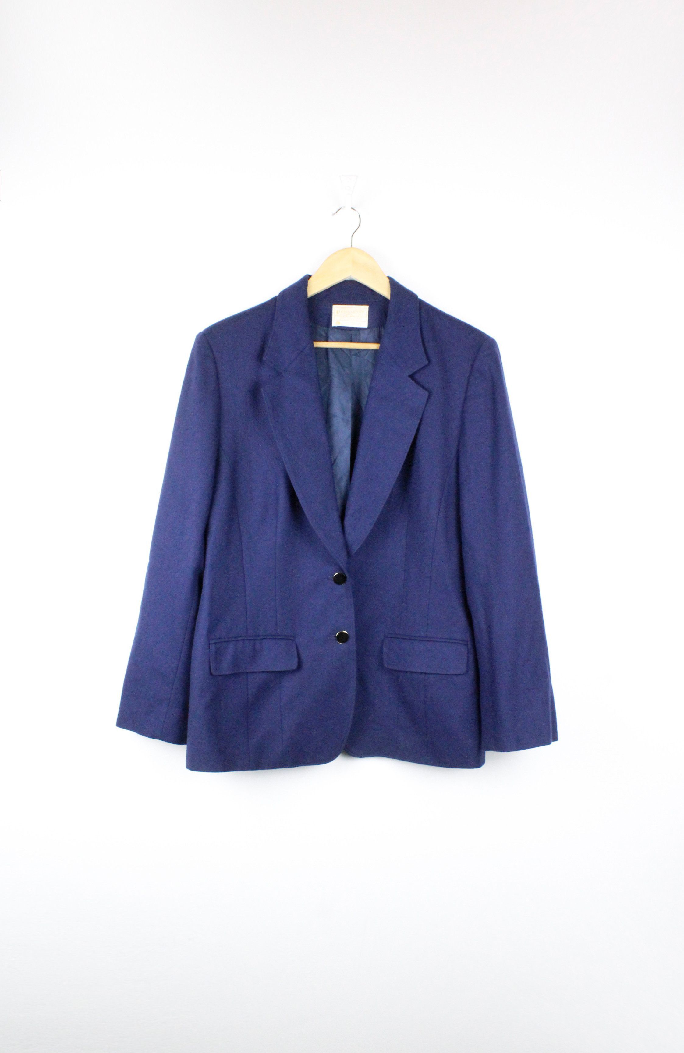 Pendleton Womens Vintage Pendleton Tailoring Formal Wool Blazer Jacket Size L / US 10 / IT 46 - 1 Thumbnail
