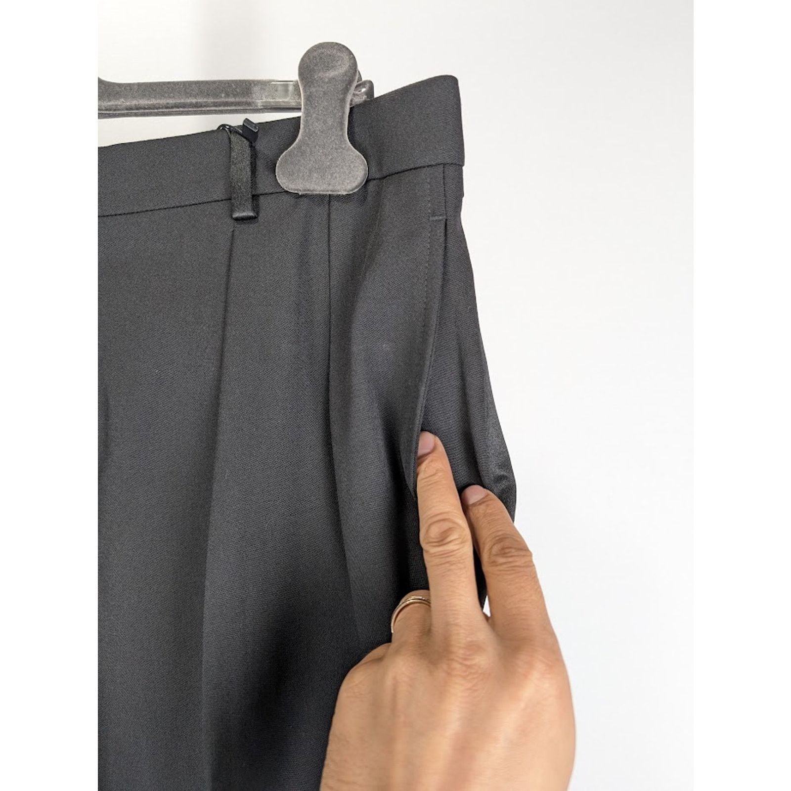 Saint Laurent Paris o1rshd1 2 Pleats Tux Pants in Nero Size US 30 / EU 46 - 8 Thumbnail
