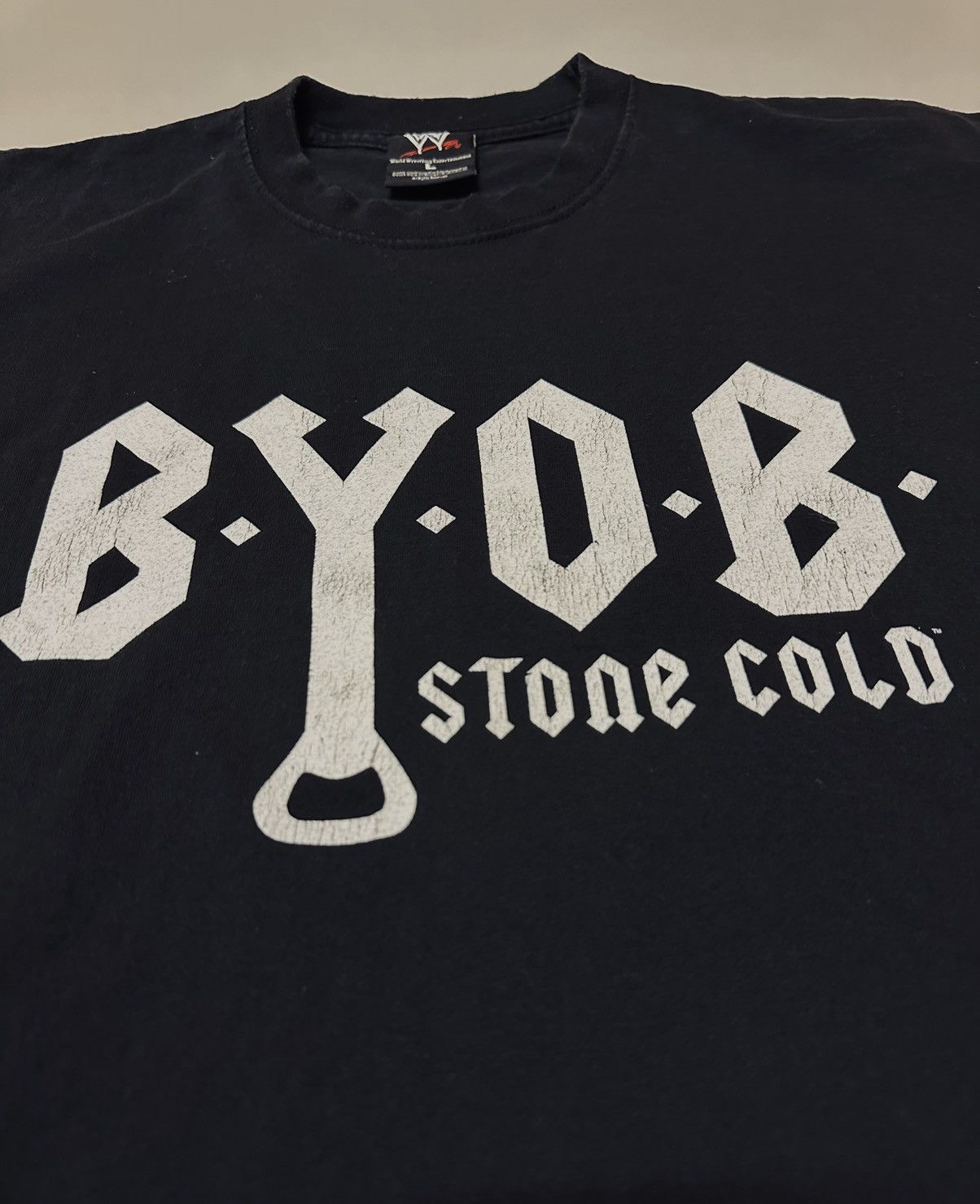 WWE original t-shirt wwe stone cold byob 🍺 2005 Size US L / EU 52-54 / 3 - 2 Thumbnail