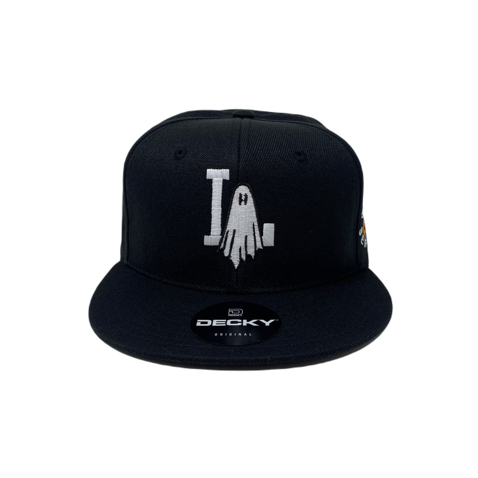 Other Los Angeles LA Ghost Halloween Snapback Hat All Black Size ONE SIZE - 4 Thumbnail