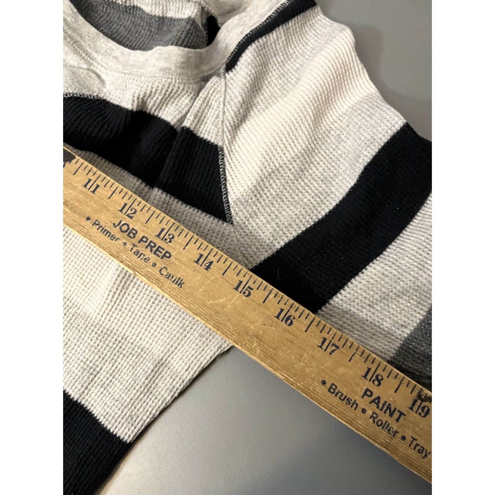 Old Navy Old Navy T-Shirt Women’s Small Multicolor Striped Long Sleeve Crew Neck Waffle Size S / US 4 / IT 40 - 5 Thumbnail