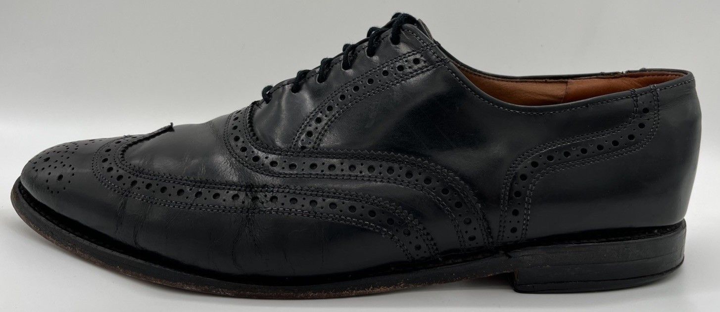 Allen Edmonds Allen Edmonds LLOYD Black Leather Wingtip Brogue Oxford 10.5 Size US 10.5 / EU 43-44 - 5 Thumbnail