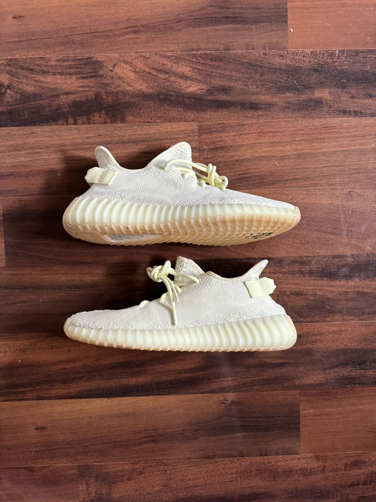 image of Adidas x Kanye West Yeezy 350 V2 Butter No Box Shoes in Butter Cream, Men's (Size 11)