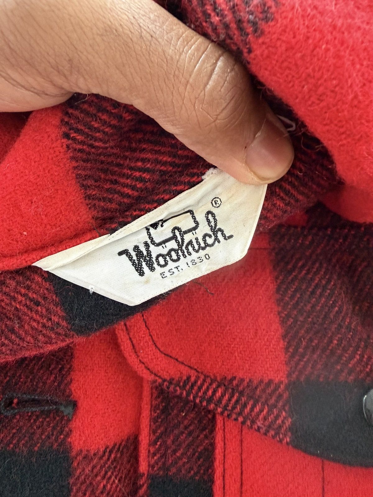 Woolrich Woolen Mills Vintage Woolrich 50s–60s 8 Pocket Buffalo Plaid Wool Jacket Size US L / EU 52-54 / 3 - 6 Thumbnail