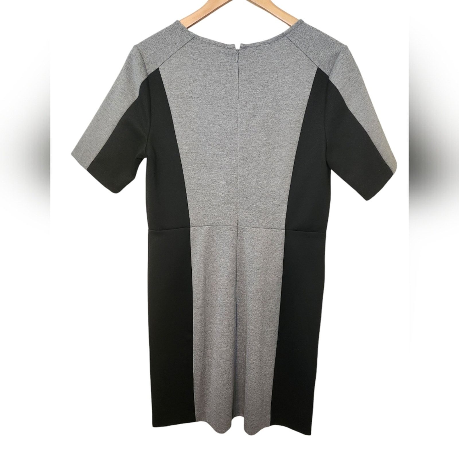 Loft Loft Colorblock black and gray A-Line dress 6 Size M / US 6-8 / IT 42-44 - 3 Thumbnail