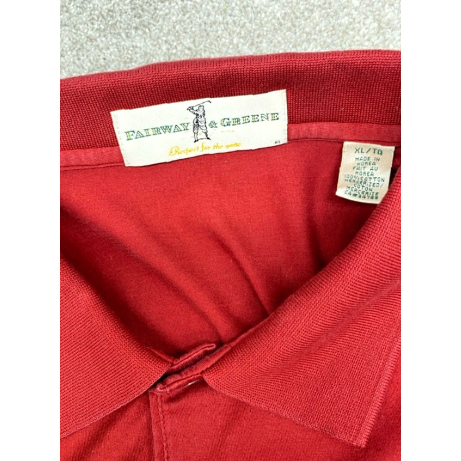 Vintage VINTAGE Fairway & Greene Golf Polo Shirt XL Maroon Long Sleeve Medinah Country Mens Size US XL / EU 56 / 4 - 5 Thumbnail