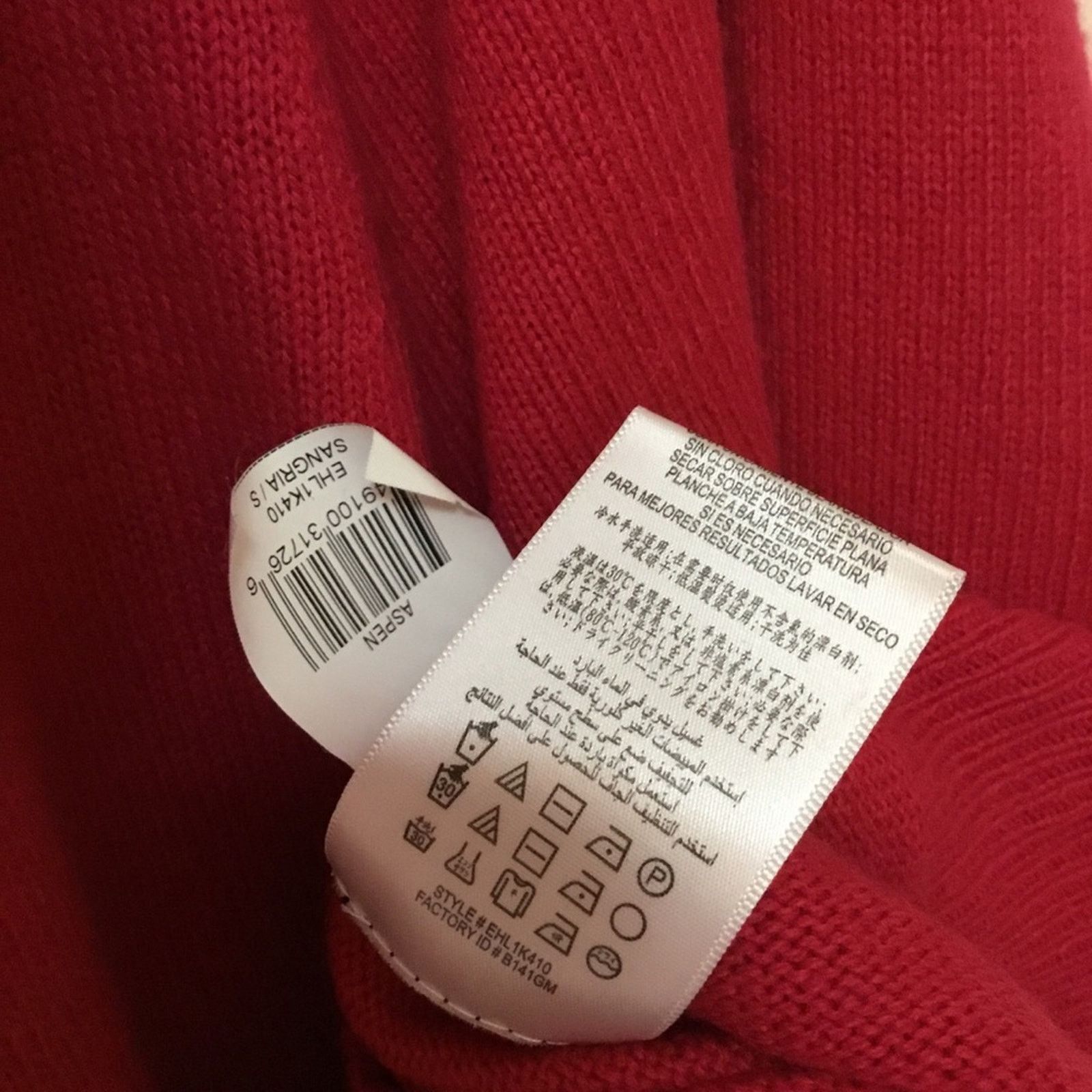 Bcbgmaxazria BCBGMaxAzria Red Quarter Sleeve Cowl Neck Sweater Size S / US 4 / IT 40 - 10 Thumbnail