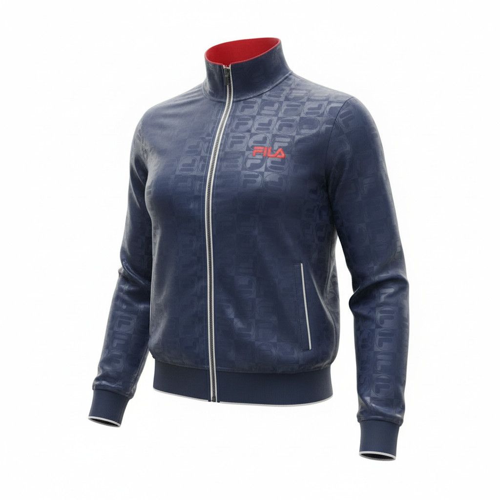 Fila NWT Fila Women's Isadora Embossed Logo Jacket Size L Size L / US 10 / IT 46 - 5 Thumbnail