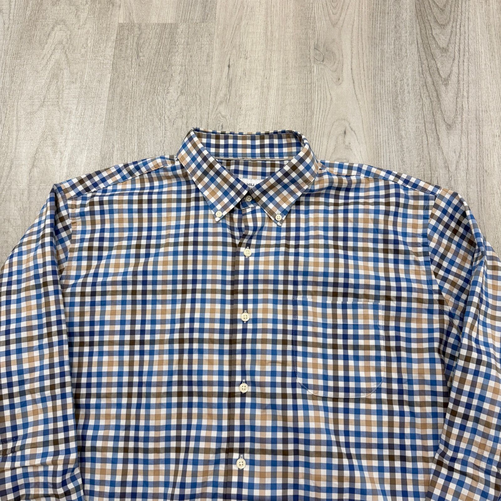 Peter Millar Peter Millar Carlow Crown Lite Button Down Shirt XL Blue Size US XL / EU 56 / 4 - 2 Thumbnail