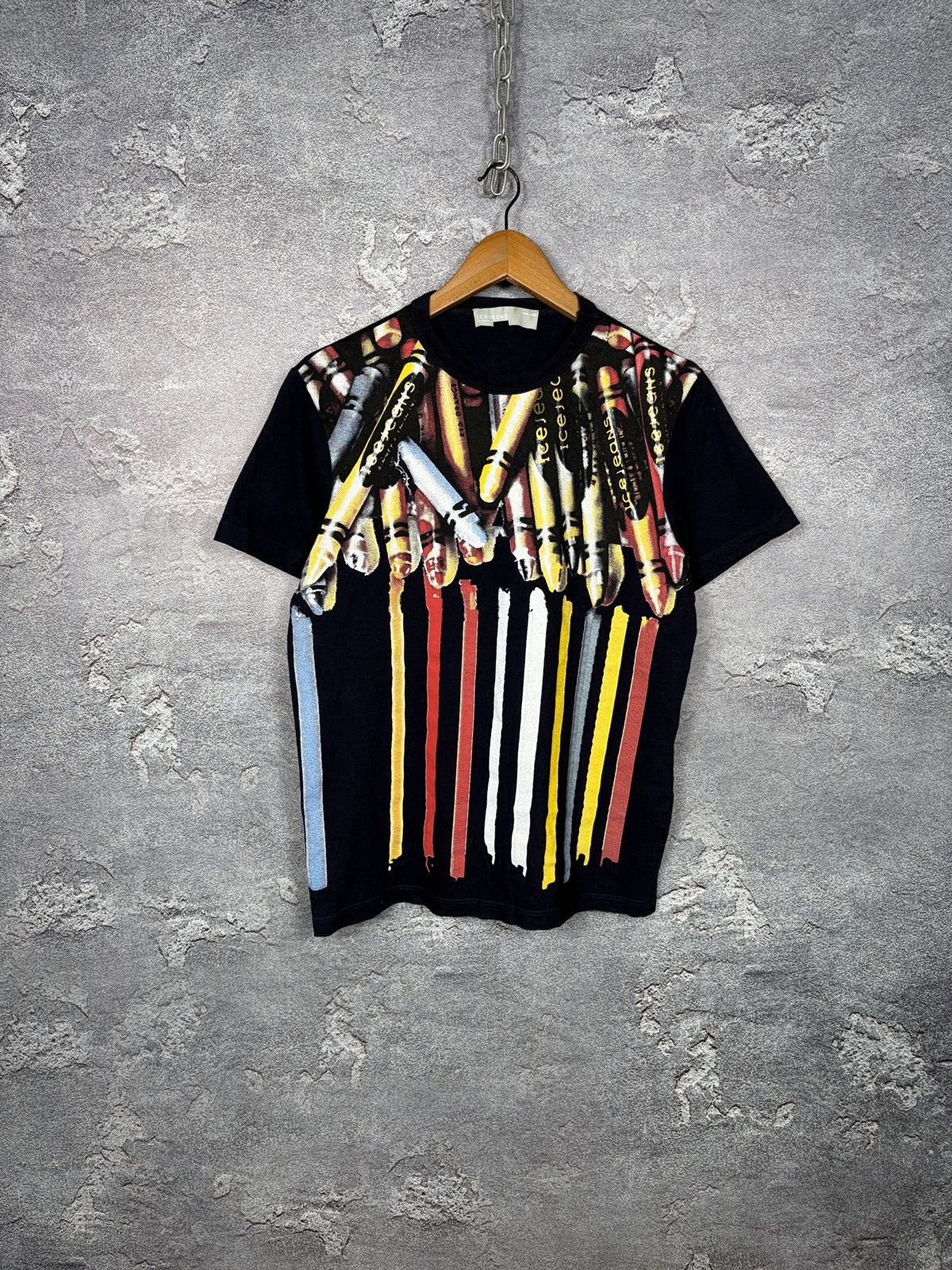Iceberg Vintage Iceberg Dripping Crayon Print T-shirt Size M Size US M / EU 48-50 / 2 - 1 Thumbnail
