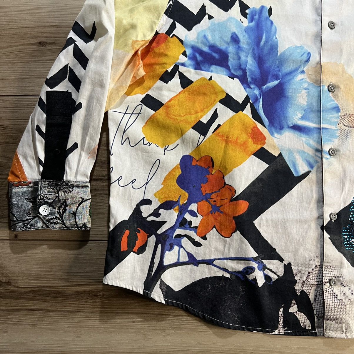 Robert Graham Robert Graham Zero to Sixty Abstract Button Down Shirt Size US XXL / EU 58 / 5 - 7 Thumbnail