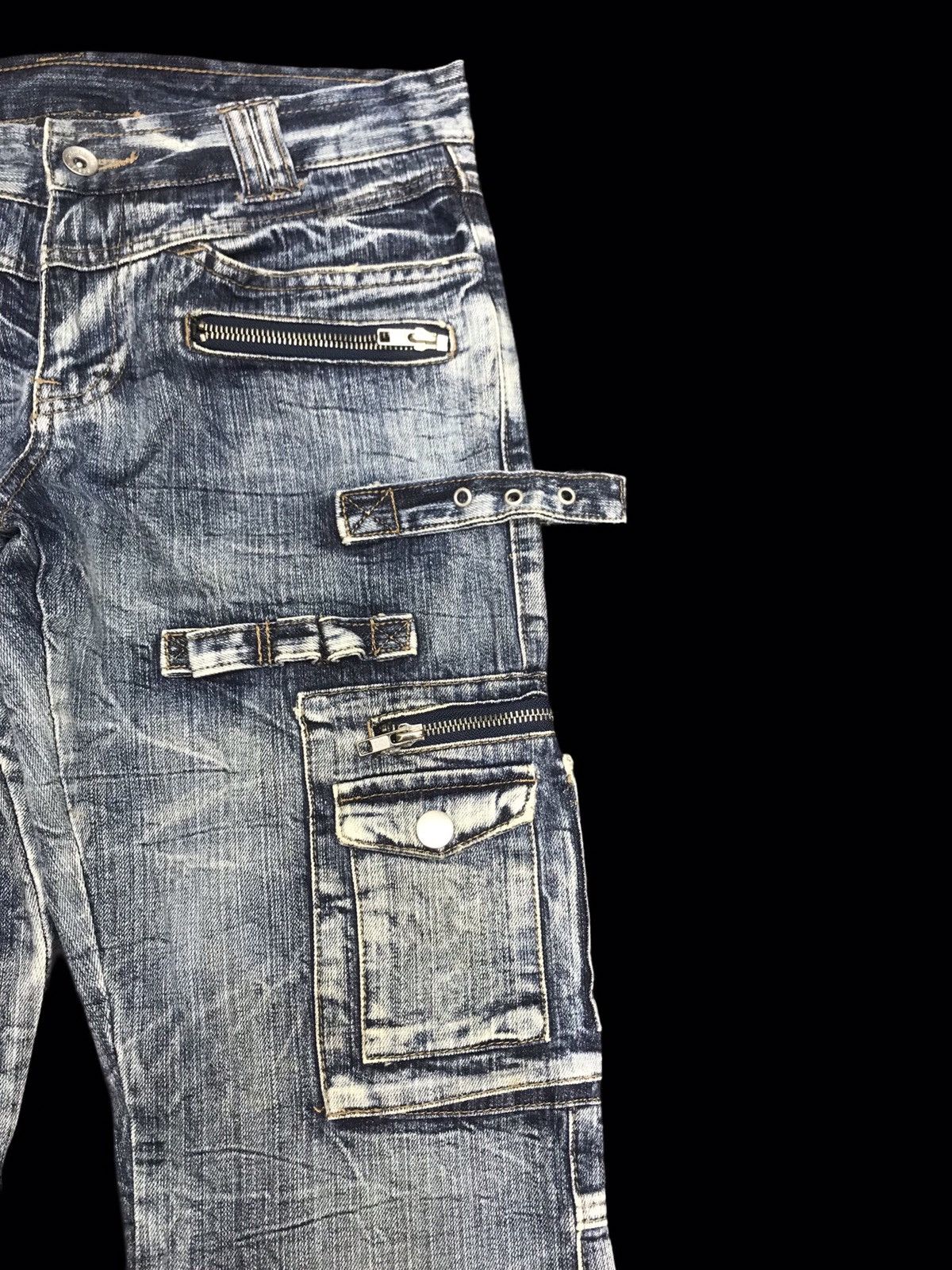 Seditionaries × semanticdesign 💥FLARE💥semantic design SICK FLARE MULTIPOCKETS DENIM F214 Size US 32 / EU 48 - 3 Thumbnail
