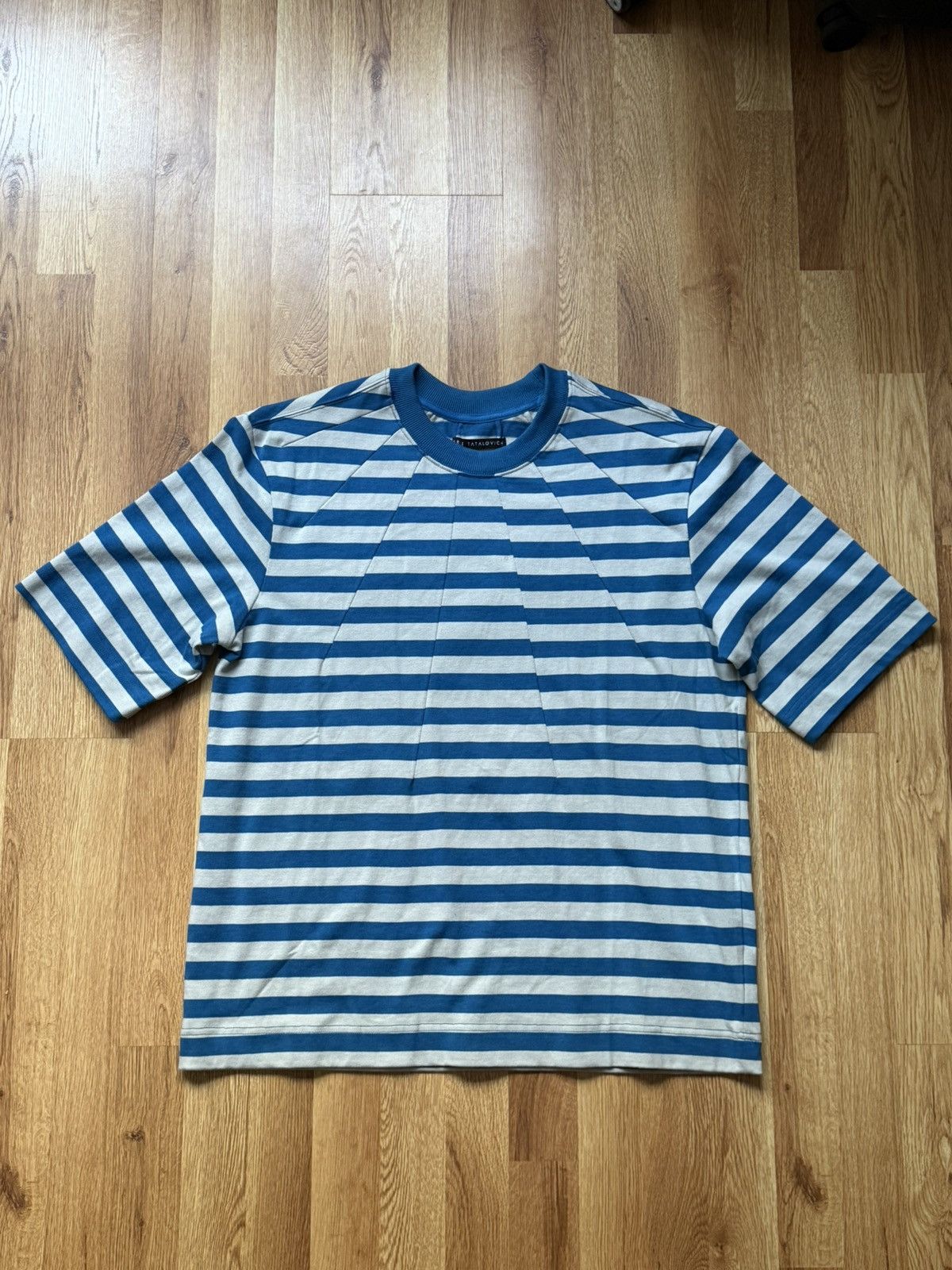 Aris Tatalovich aris tatalovich dart neck striped shirt Size US M / EU 48-50 / 2 - 1 Thumbnail
