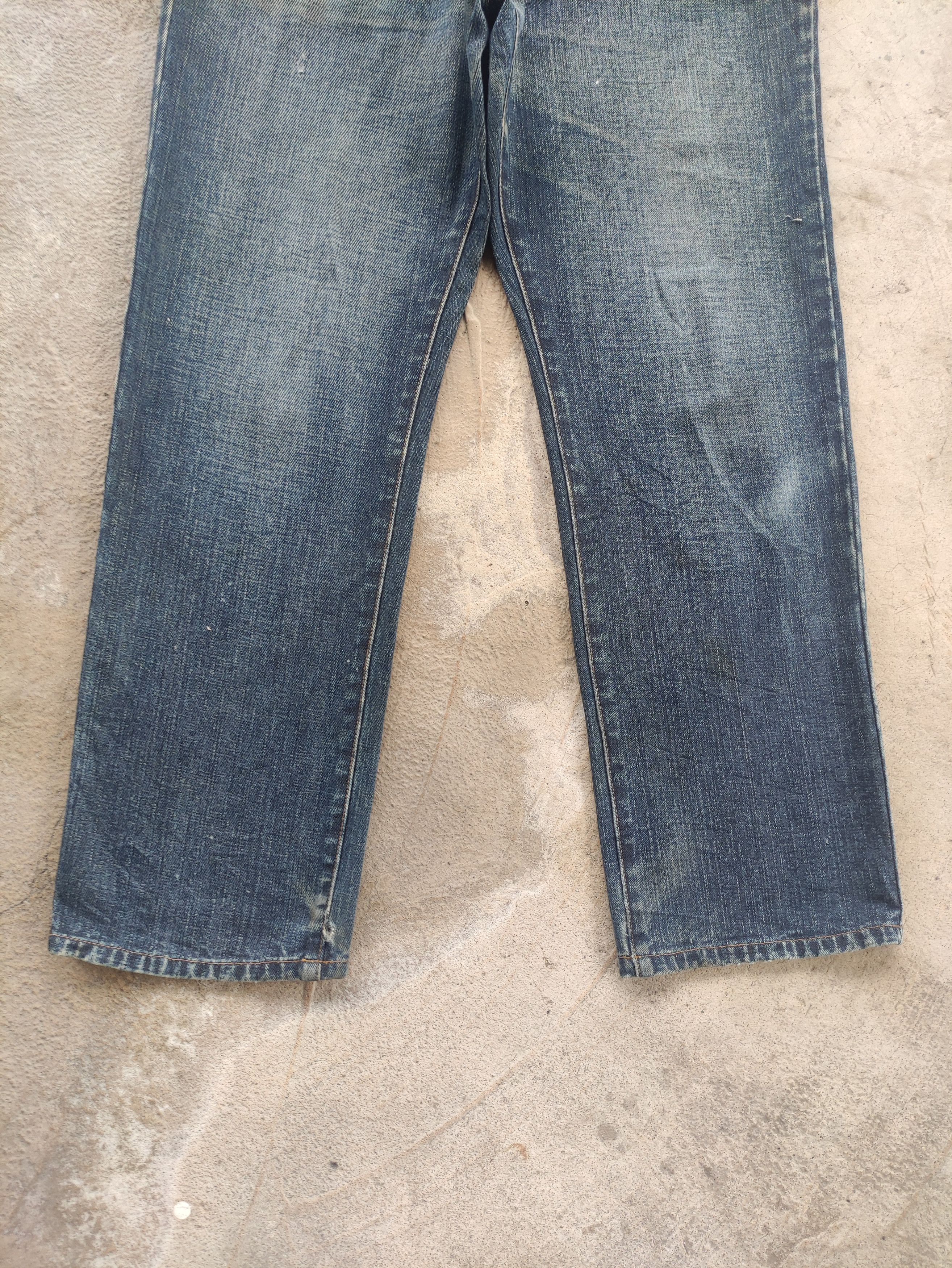 Japanese Brand Vintage Top Valu Jean Distressed Faded Denim Pants Size US 35 - 4 Thumbnail