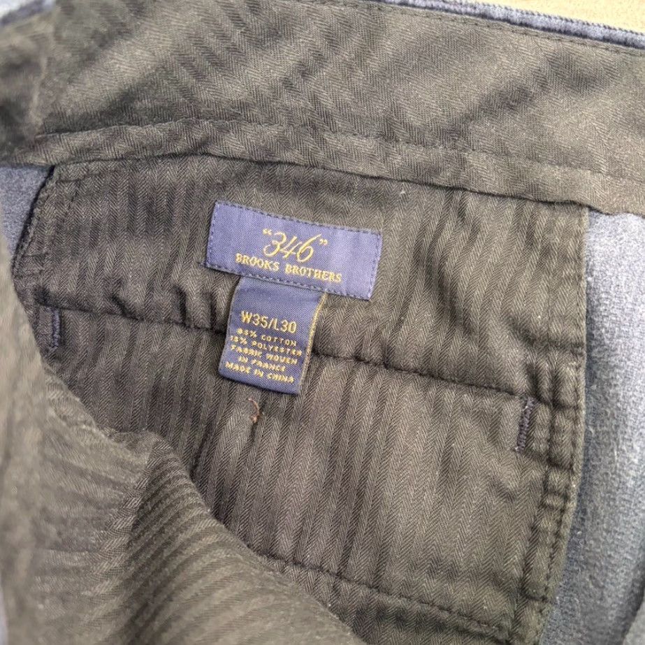 Brooks Brothers Brooks Brothers Dress Pants Corduroy 35x29 Brown Preppy Classic Fit Zip Button Casual Business Formal Men Slant Pockets 5-Pocket Solid Size US 35 - 2 Thumbnail