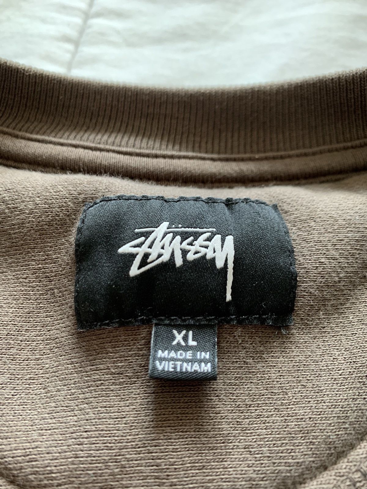 Stussy Taupe Stüssy Stock Logo Crew Size US XL / EU 56 / 4 - 3 Thumbnail