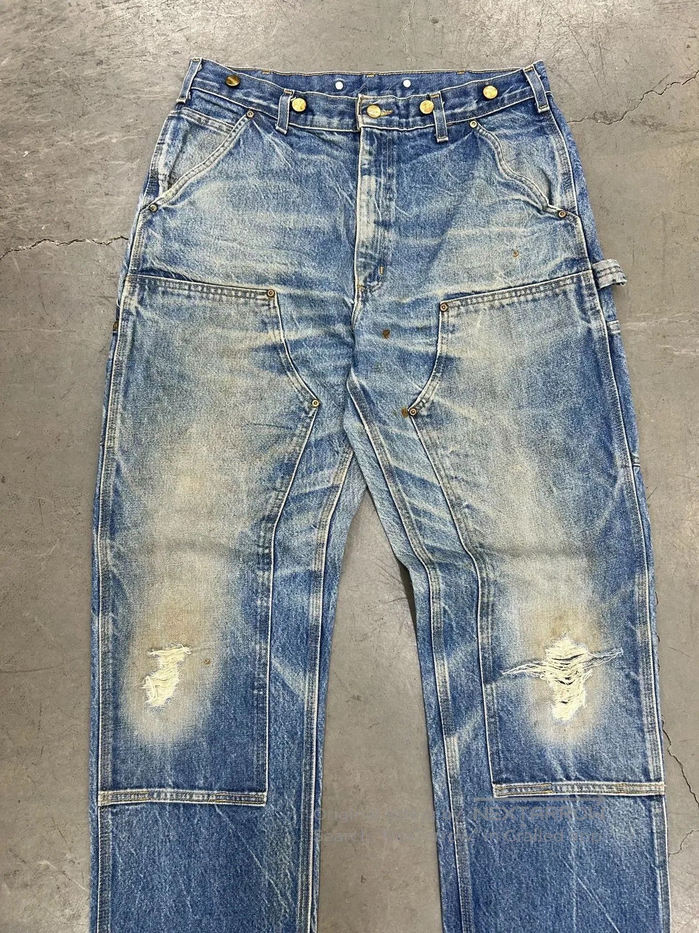Vintage Vintage Carhartt B07 Denim Double Knee Pants. Size US 34 / EU 50 - 2 Thumbnail