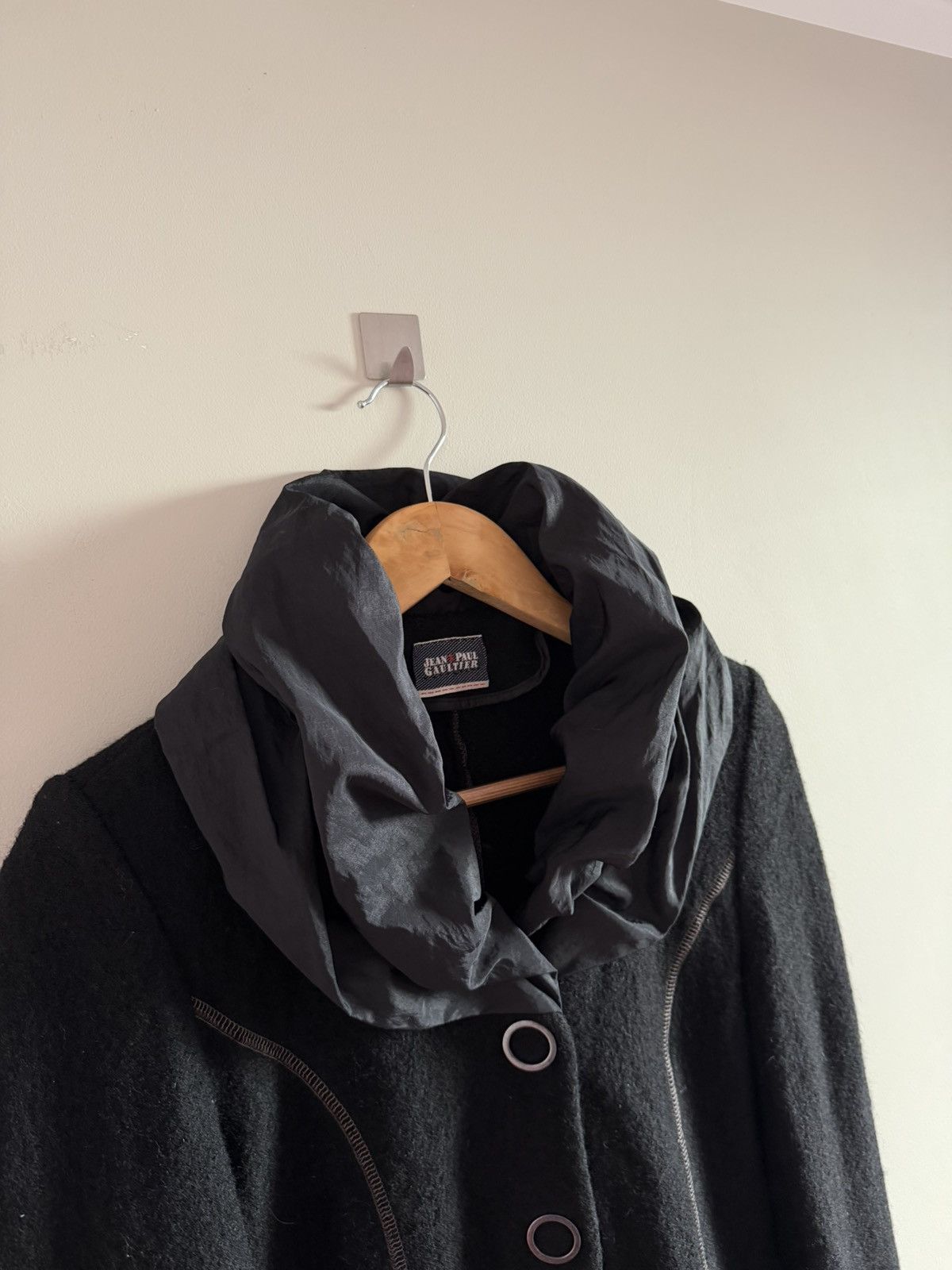 Jean Paul Gaultier Jean Paul Gaultier Wool Jacket with Nylon Panels Size M / US 6-8 / IT 42-44 - 2 Thumbnail