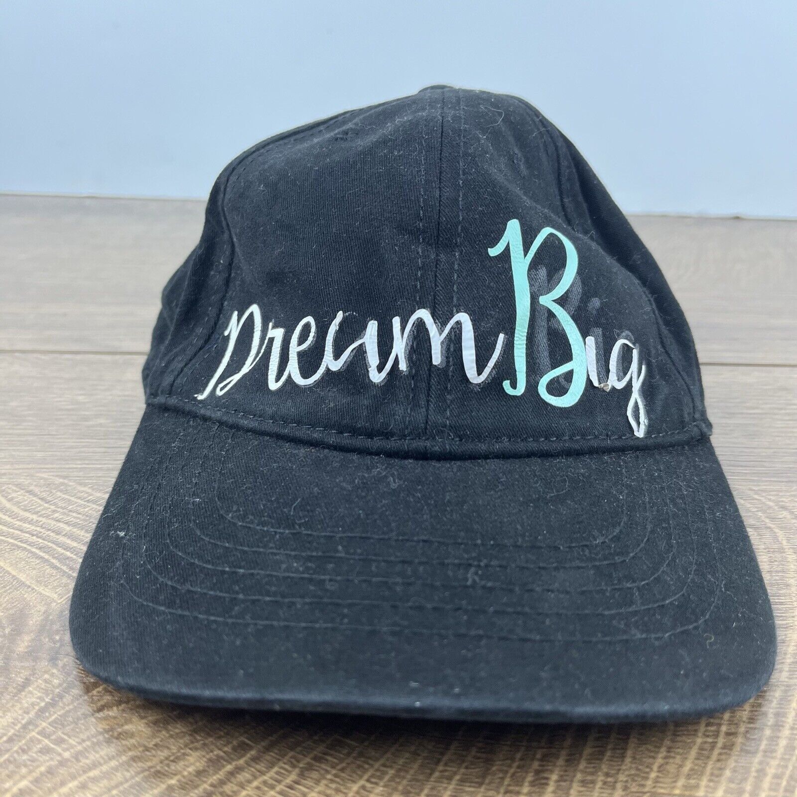 Other Dream Big Hat Black Cap Adjustable Hat Black Adult Fit Hat Size ONE SIZE - 3 Thumbnail