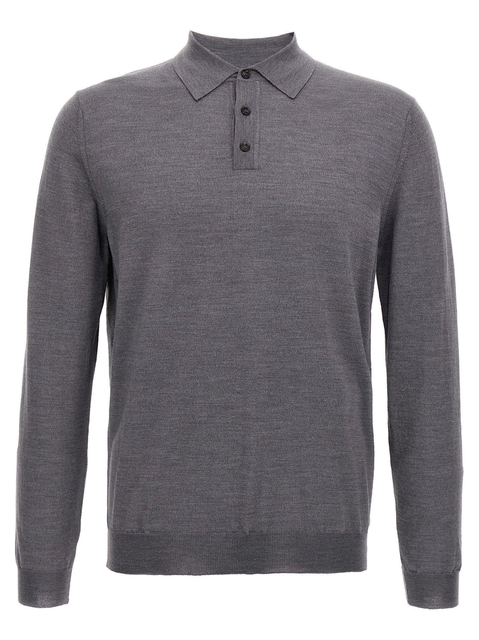 Zanone Virgin Wool Polo Shirt Size US L / EU 52-54 / 3 - 1 Thumbnail
