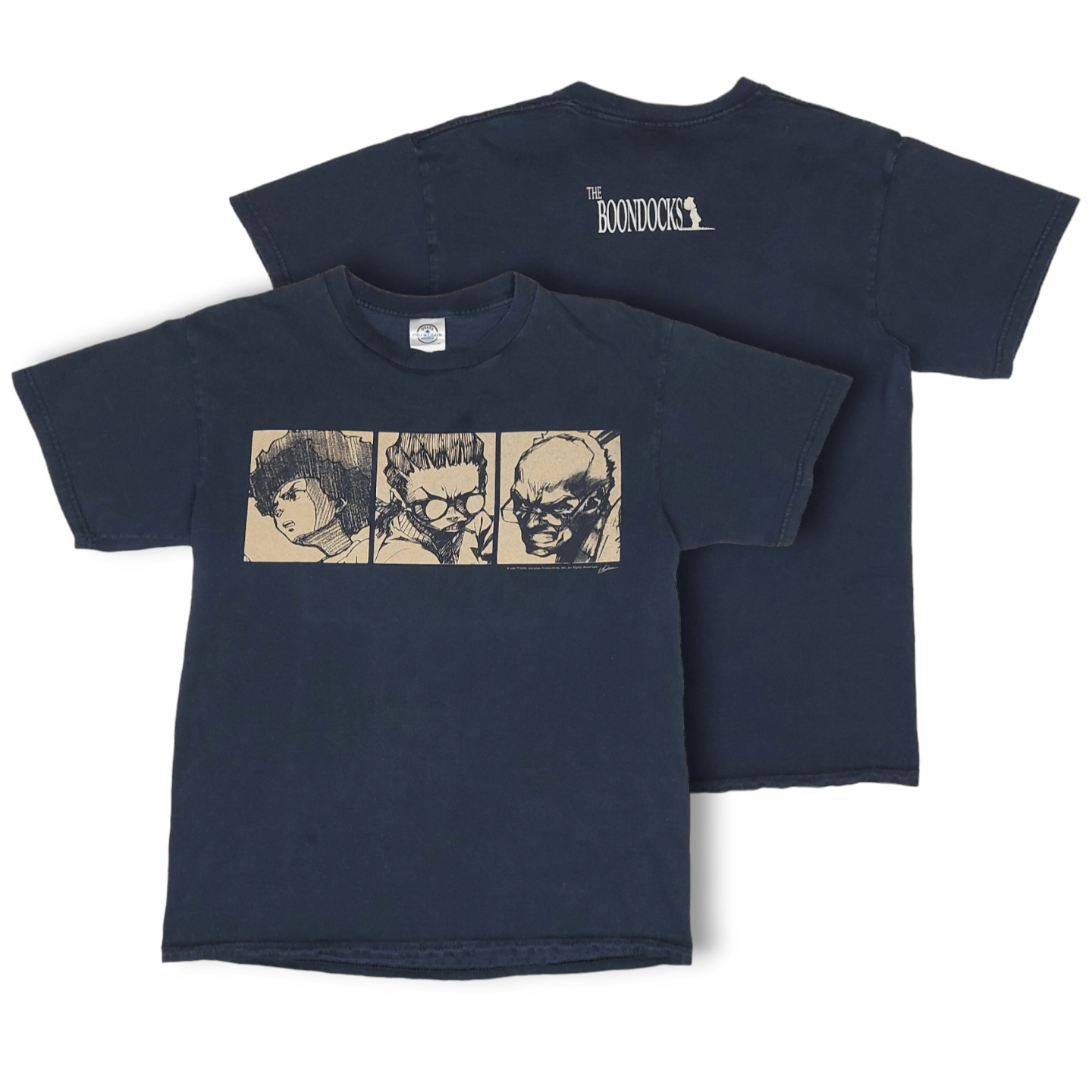 image of Vintage Y2K The Boondocks 2006 By Aaron Mcgruder Tee in Black, Men's (Size Medium)