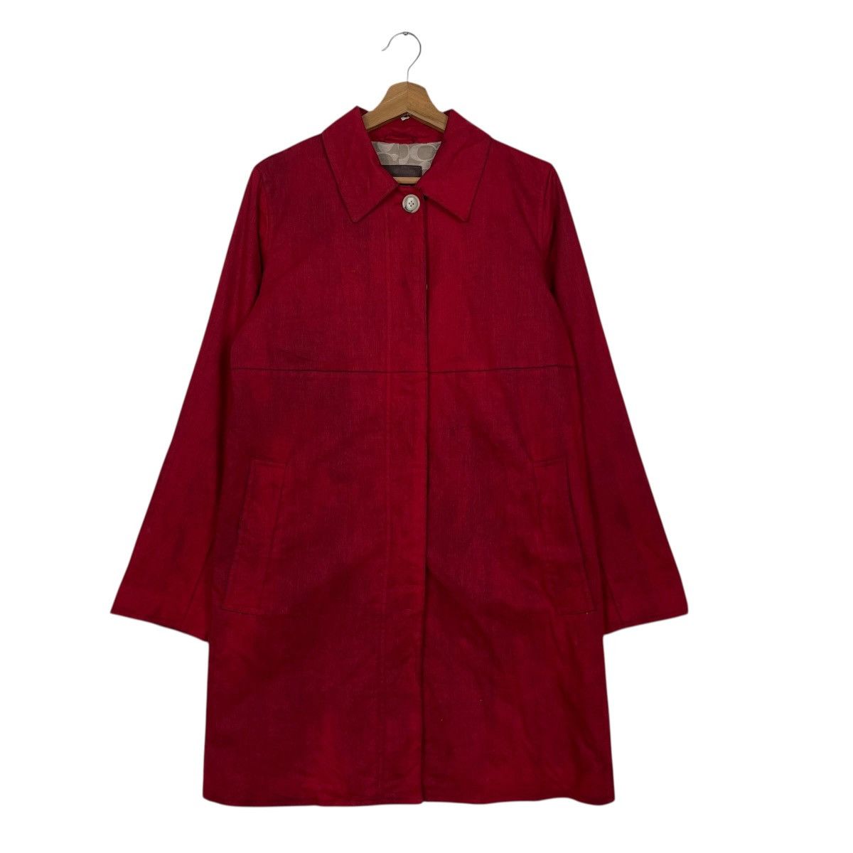 Coach Coach Red Women Trenchcoat Size M / US 6-8 / IT 42-44 - 1 Thumbnail