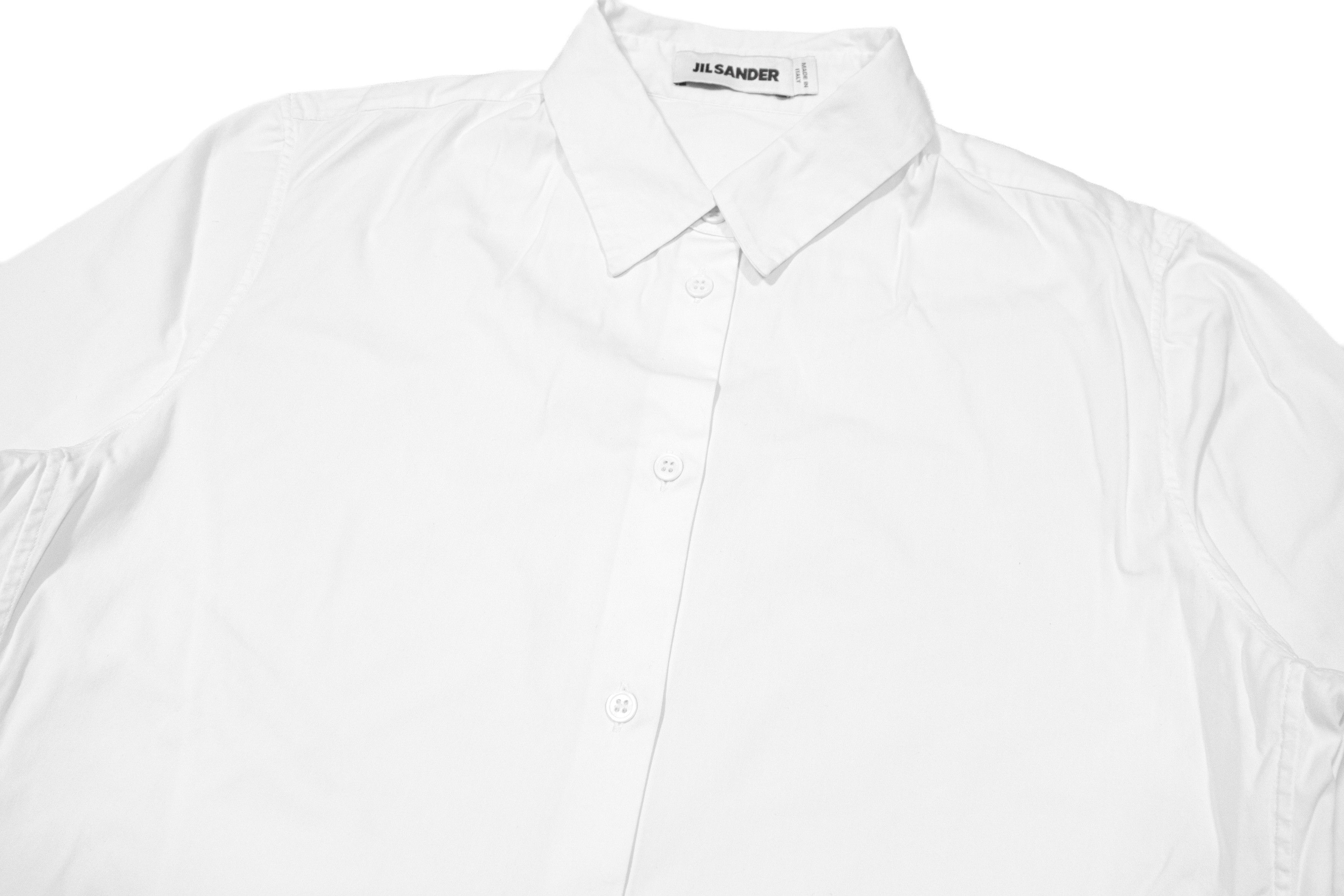 Jil Sander 3/4 Sleeve Stretch Cotton Blend Shirt Made in Italy Size XS / US 0-2 / IT 36-38 - 3 Thumbnail