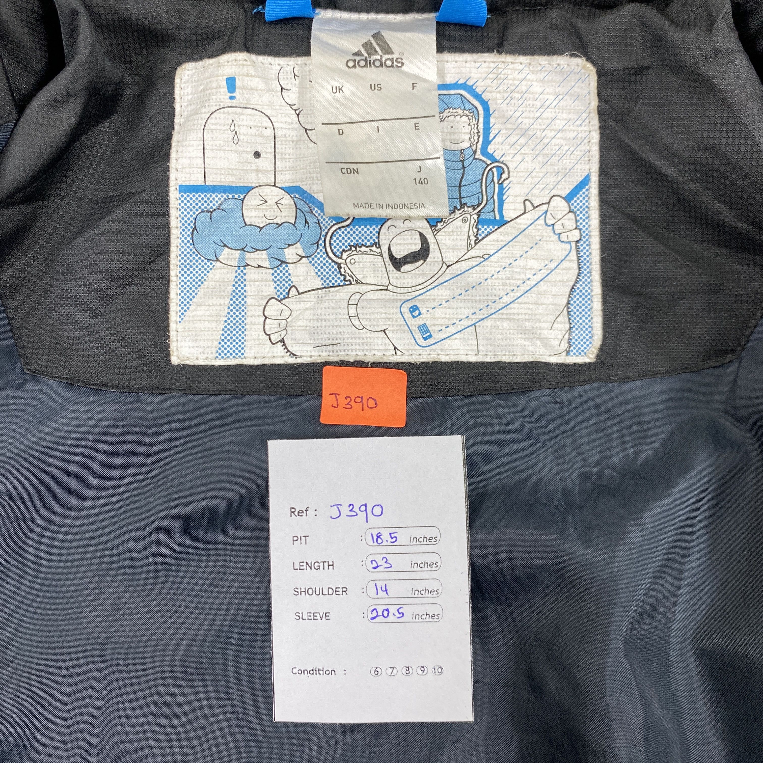 Adidas Adidas Black Puffer Small Jacket- J390 Size US S / EU 44-46 / 1 - 13 Thumbnail