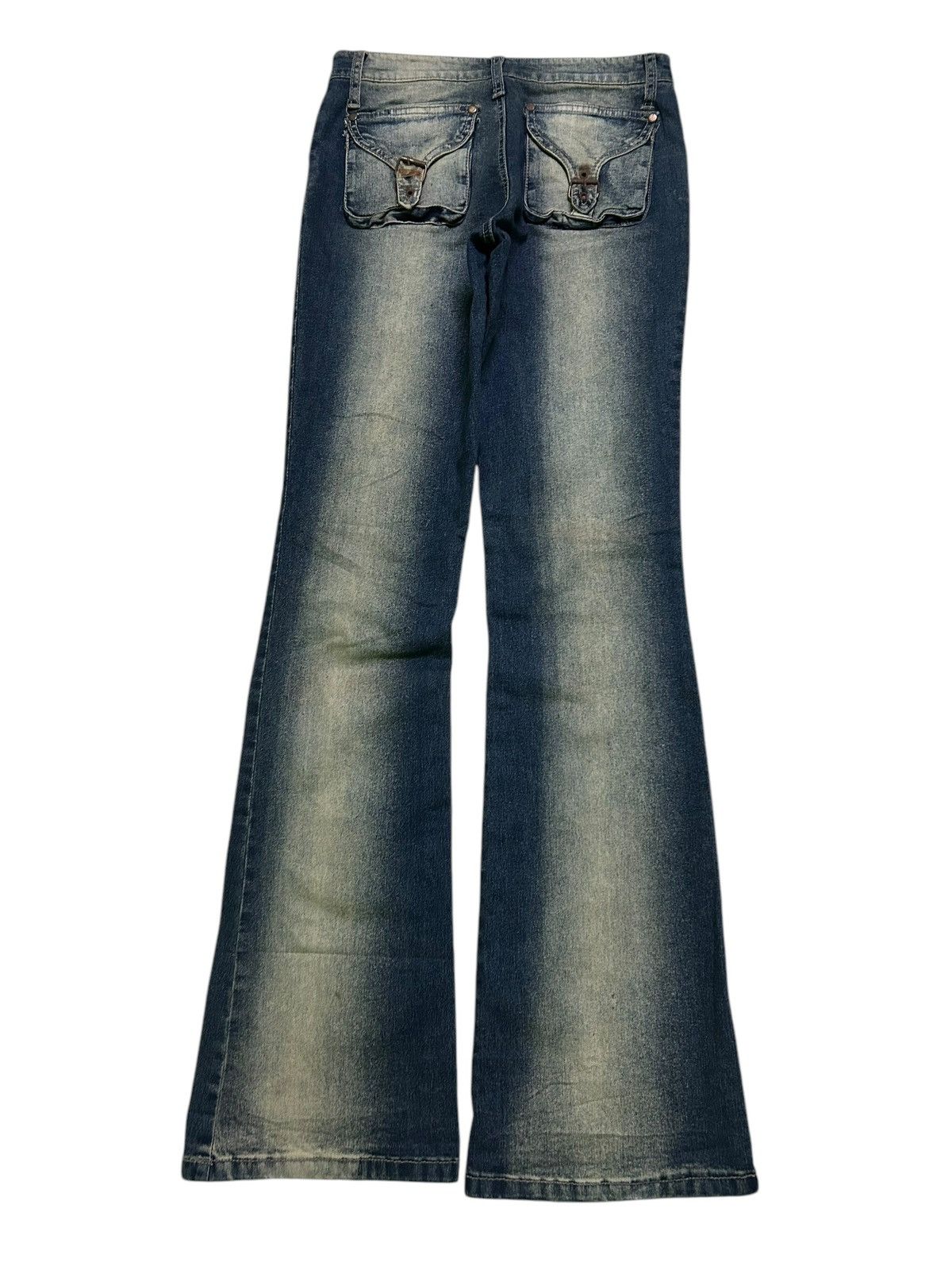 Japanese Brand × Kapital × Vintage FLARE Japanese Denim Jeans Rusty Mudwash Faded Rare Size US 27 - 4 Thumbnail