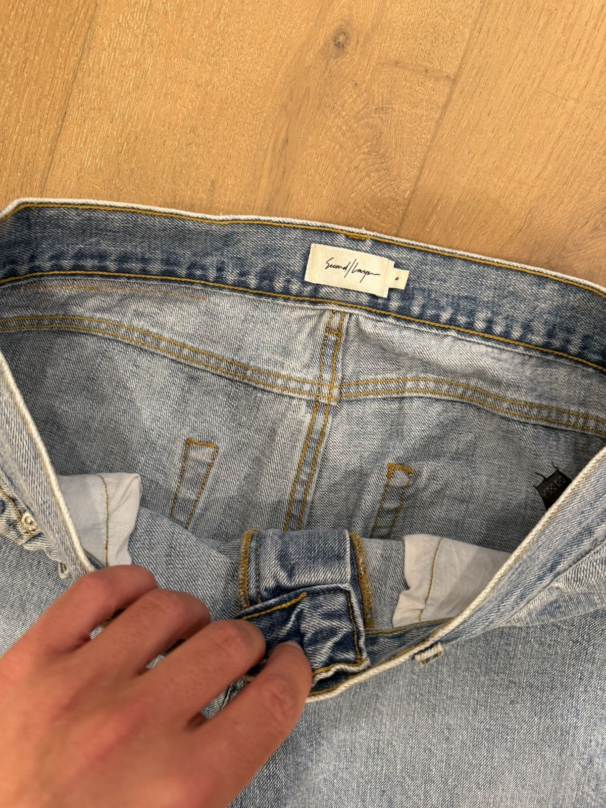 Second/Layer Destroyed Denim Big Papi Baggy Fit Jeans Size US 32 / EU 48 - 3 Thumbnail