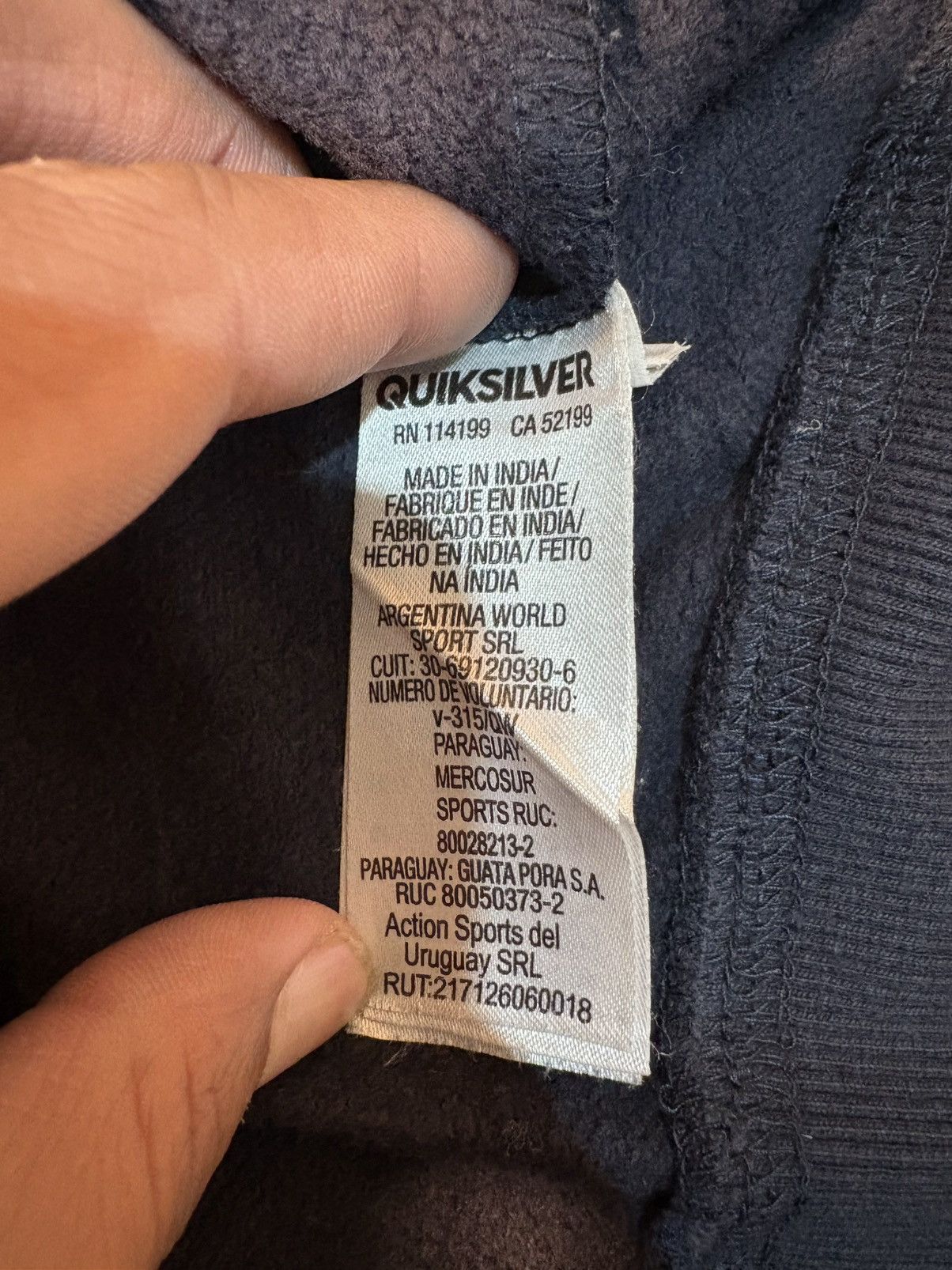 Quiksilver VTG x Y2K x Quiksilver x Graphic spellout hoodie Size US S / EU 44-46 / 1 - 7 Thumbnail