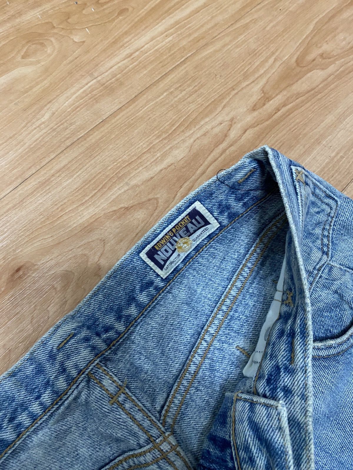 Edwin × Vintage Vintage edwin 5 pocket nouveau distressed denim Size US 30 / EU 46 - 7 Thumbnail