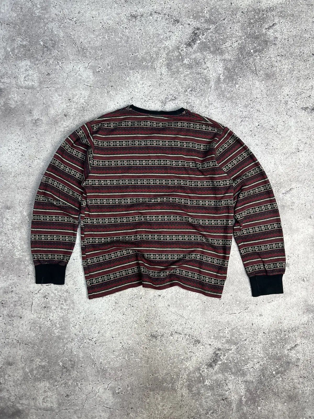Polo Ralph Lauren × RRL Ralph Lauren × Vintage Vintage Y2K Polo Ralph Lauren Wool Sweater nova check Size US M / EU 48-50 / 2 - 10 Thumbnail