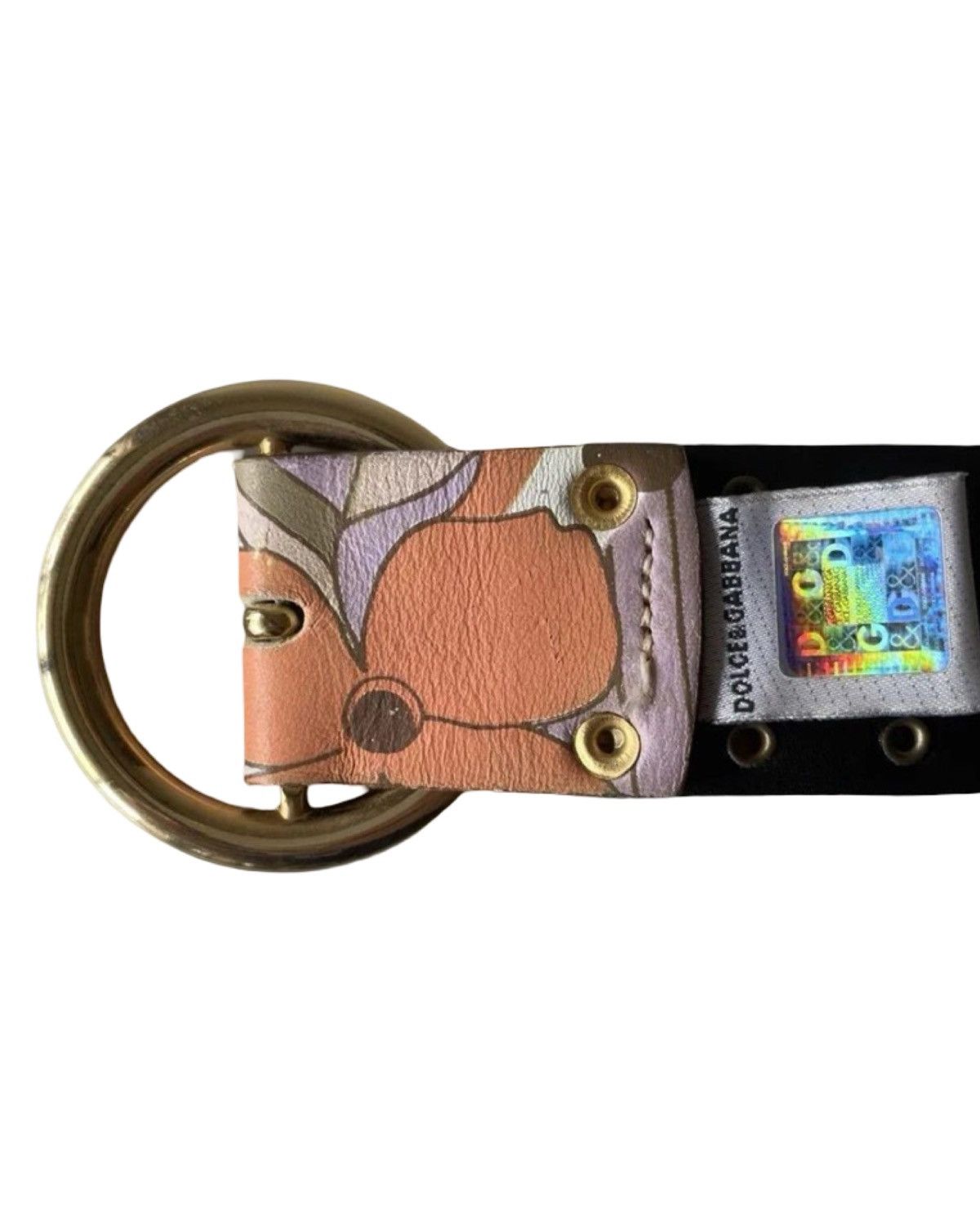 Dolce & Gabbana Allover Printed Vintage Leather Belt Size ONE SIZE - 10 Thumbnail