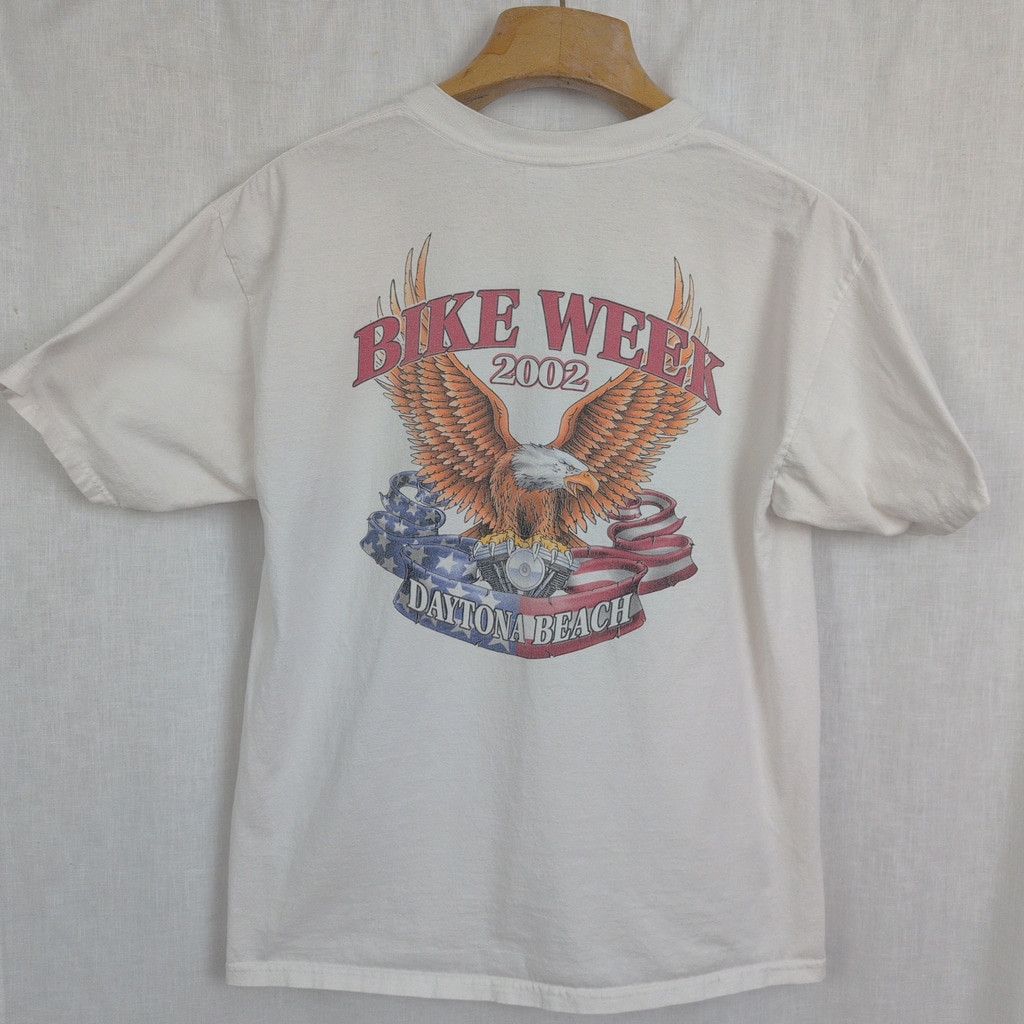 Gildan × Vintage 2002 Daytona Bike Week Lady Luck Pin Up T Shirt XL Size US XL / EU 56 / 4 - 7 Thumbnail