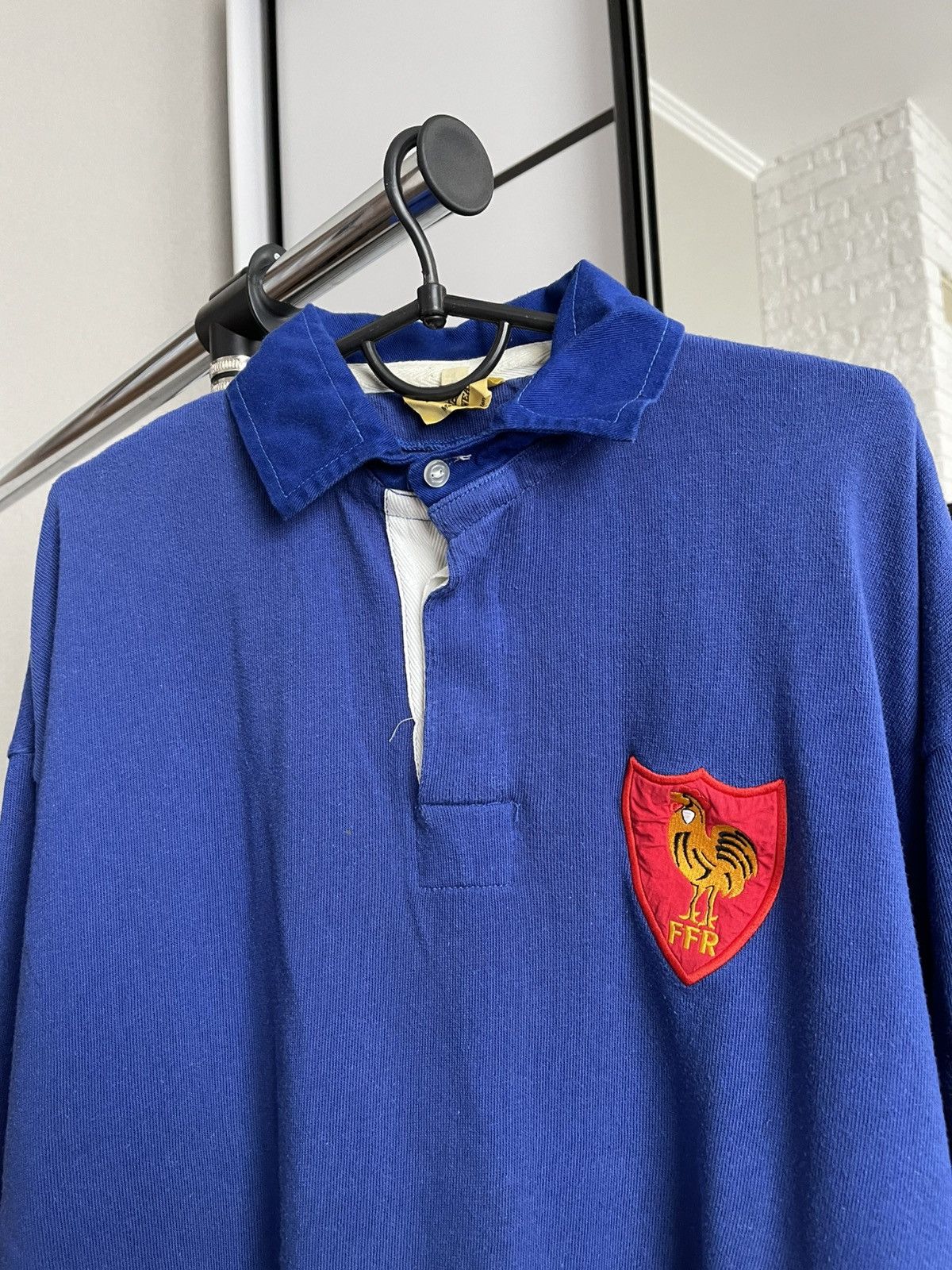 Vintage France Rugby Vintage Sweatshirt Pullover 70s 80s Size US XL / EU 56 / 4 - 6 Thumbnail