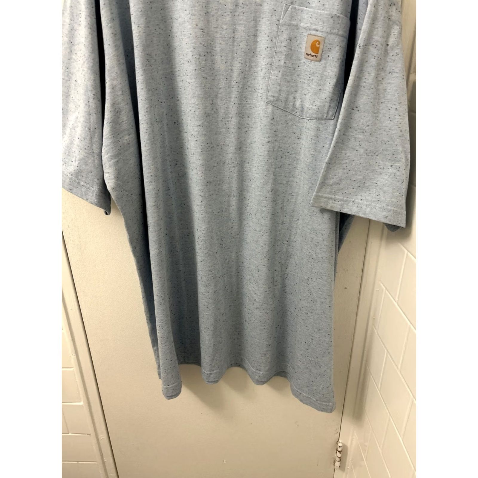 Carhartt Carhartt Shirt Mens 3XL Blue Loose Fit Heavyweight Pocket Speckled S/S K87H67 Size US XXL / EU 58 / 5 - 3 Thumbnail