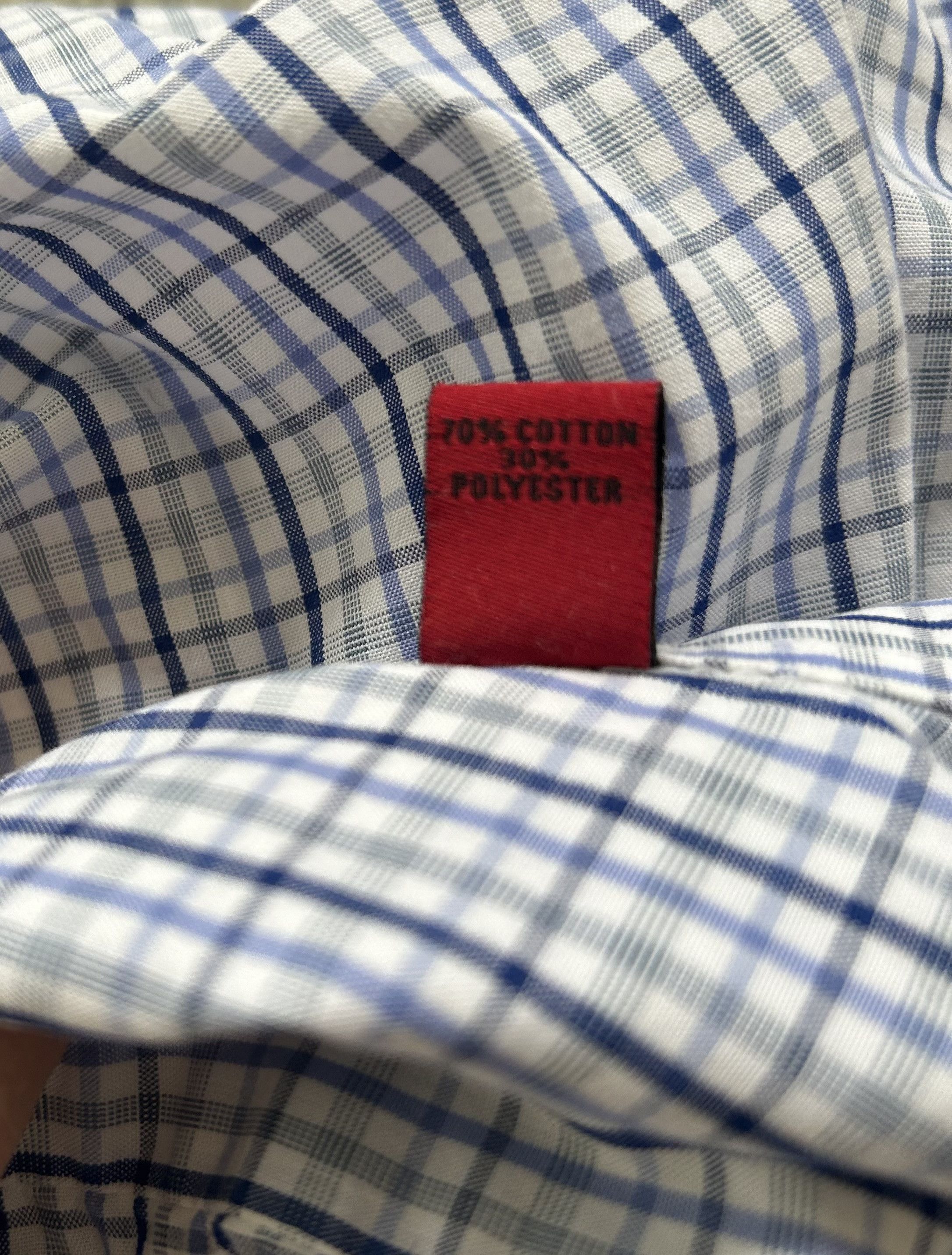 Alfani Alfani Button Down Shirt Plaid Check Fitted 18 34-35 XXL Size US XXL / EU 58 / 5 - 4 Thumbnail