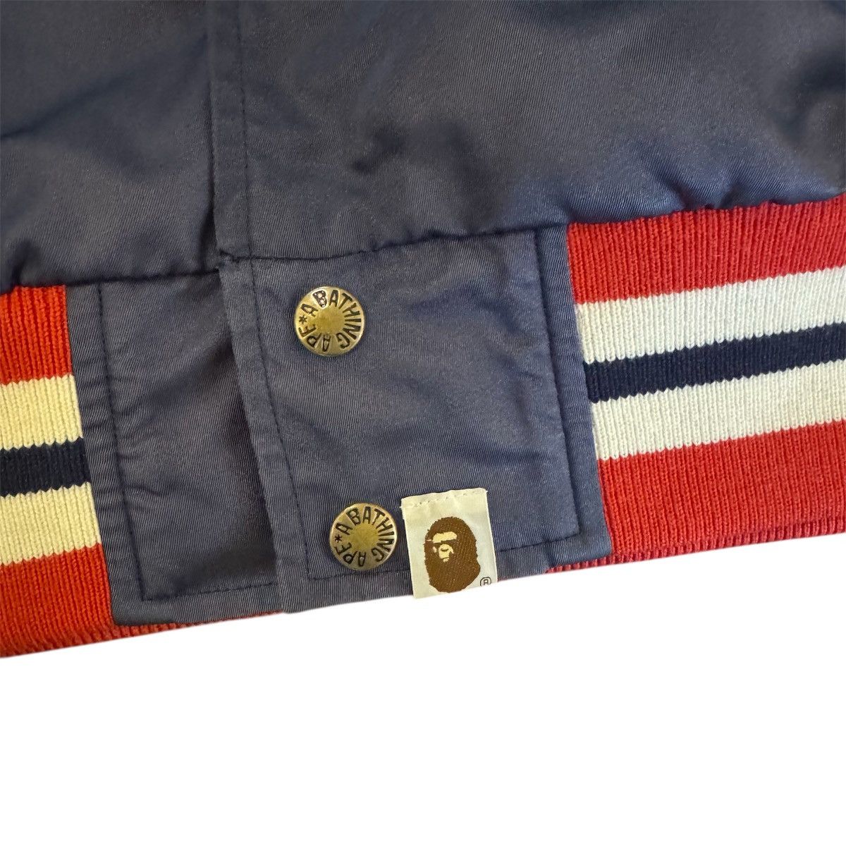 Bape Vintage BAPE Sta Carpet Logo Varsity Jackets Size US XL / EU 56 / 4 - 4 Thumbnail