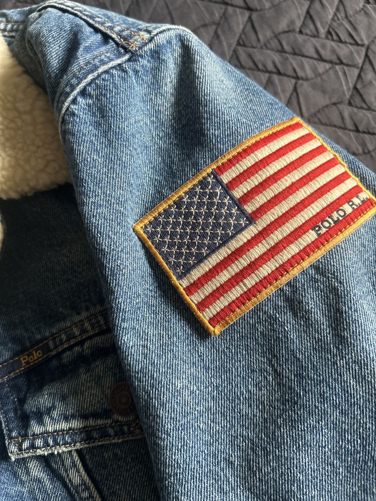 Polo Ralph Lauren Polo ralph lauren USA denim sherpa jacket Size US XL / EU 56 / 4 - 10 Thumbnail